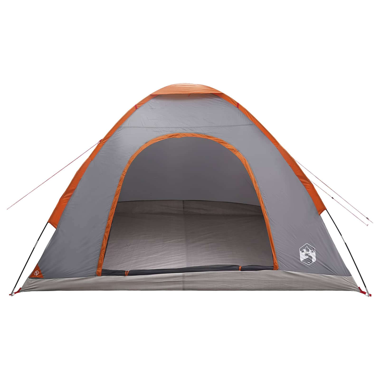 Kamping šator s krovom Siva i narančasta 275 x 215 x 125 cm