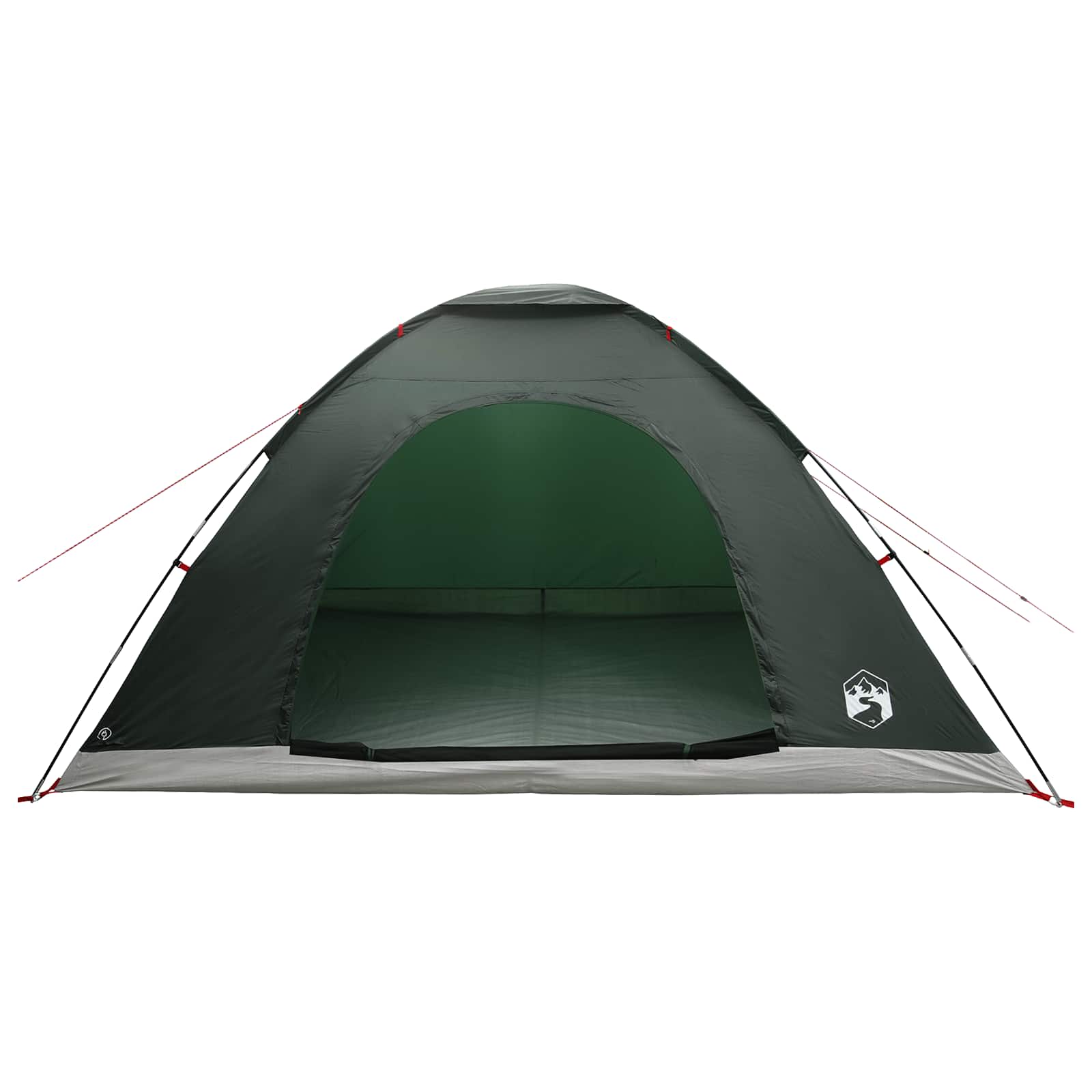 Kamping šator s krovom Maslinasto zelena 335 x 275 x 180 cm