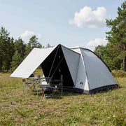 Kamping šator 4-osobni Bijeli Blackout Poliester i čelik