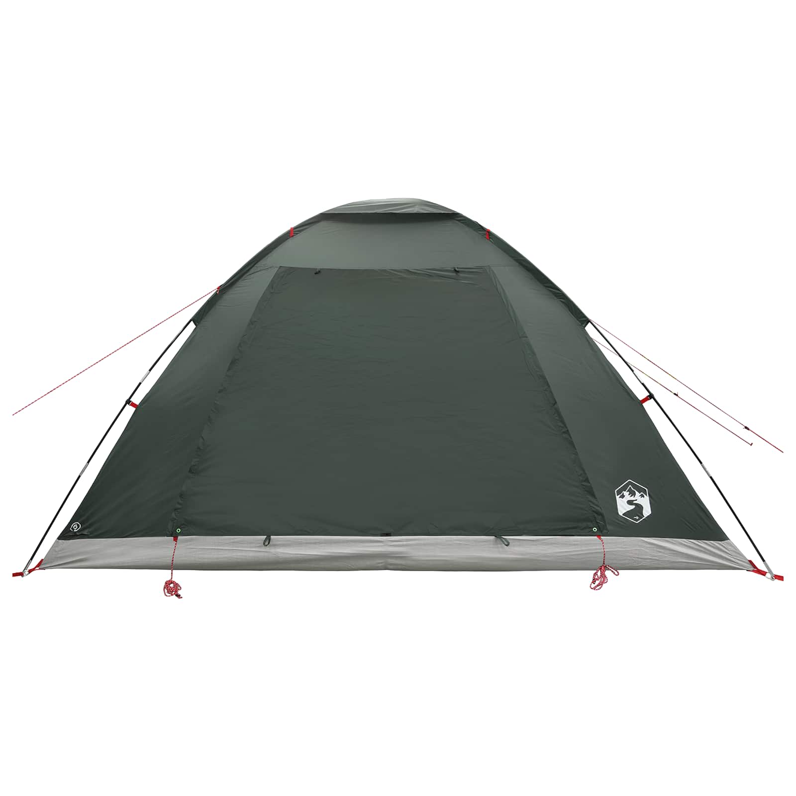 Kamping šator s krovom Maslinasto zelena 335 x 275 x 180 cm