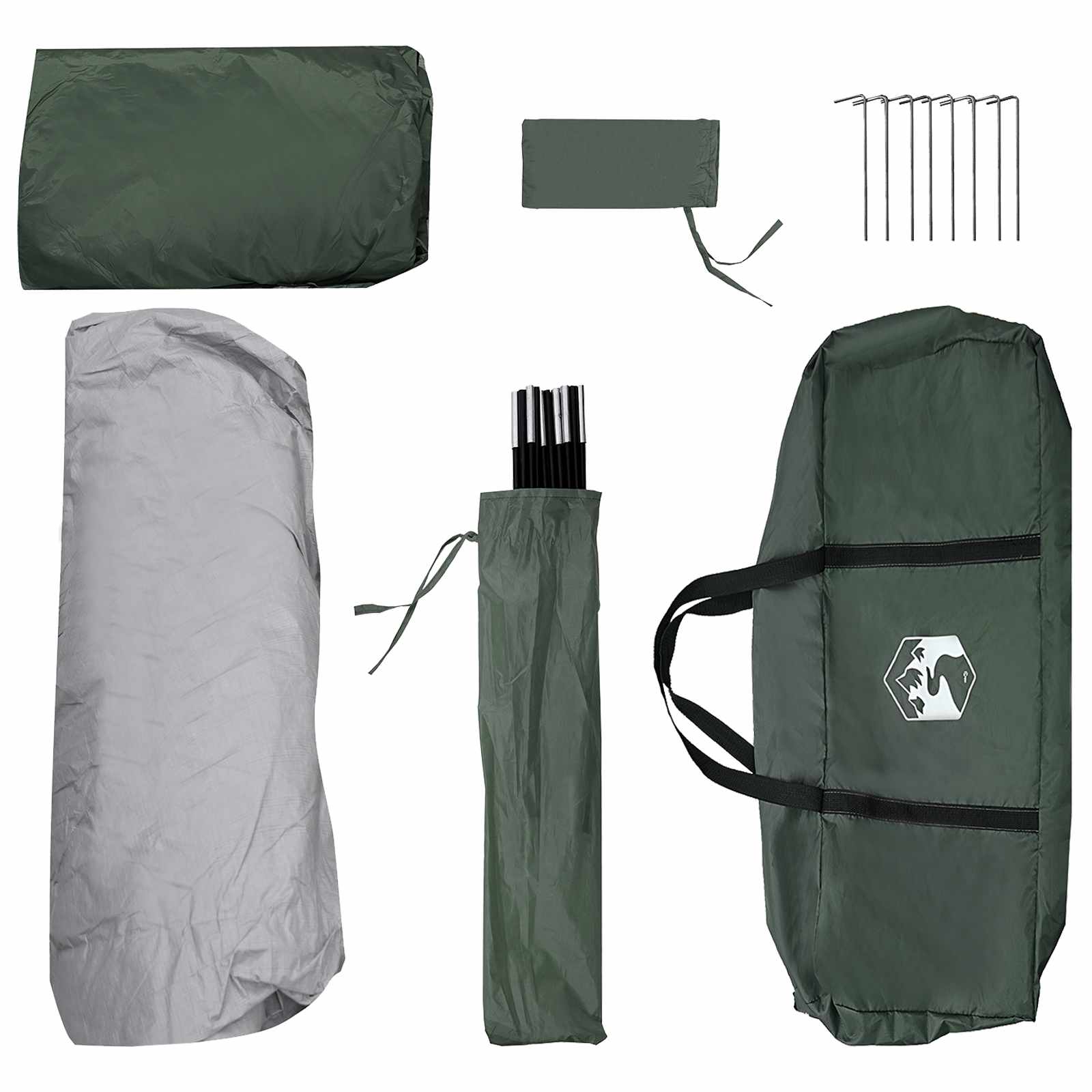 Instant šator s krovom Maslinasto zelena 305 x 215 x 140 cm