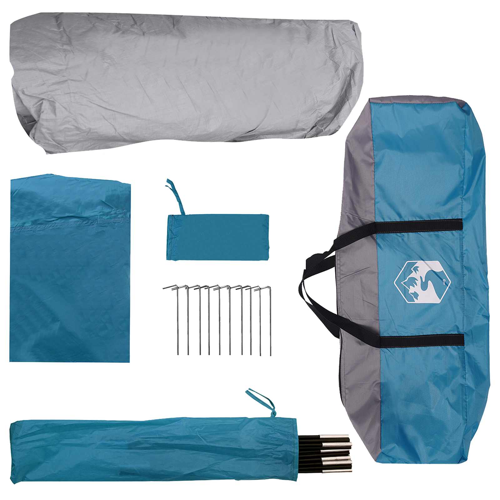 Instant šator Plava 305 x 275 x 190 cm Poliester i čelik