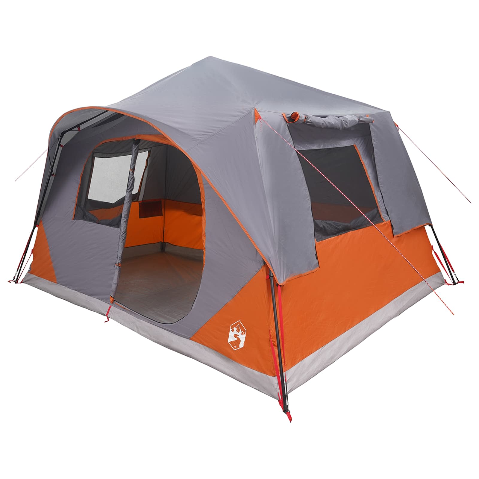 Instant šator s krovom Siva i narančasta 365 x 380 x 200 cm