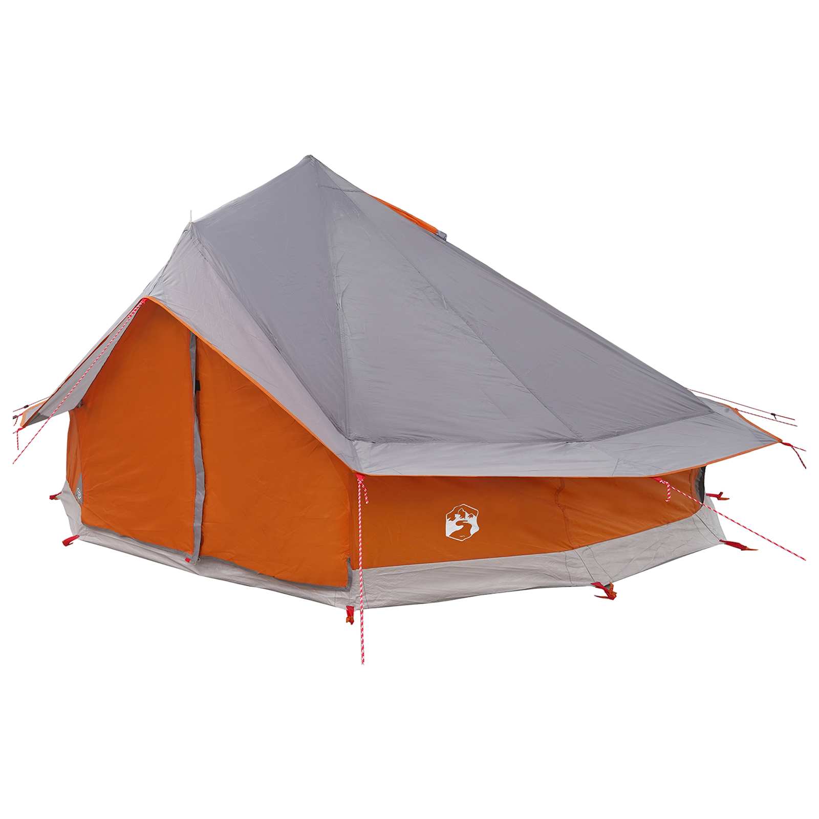 Tipi šator s krovom Siva i narančasta 700 x 700 x 395 cm