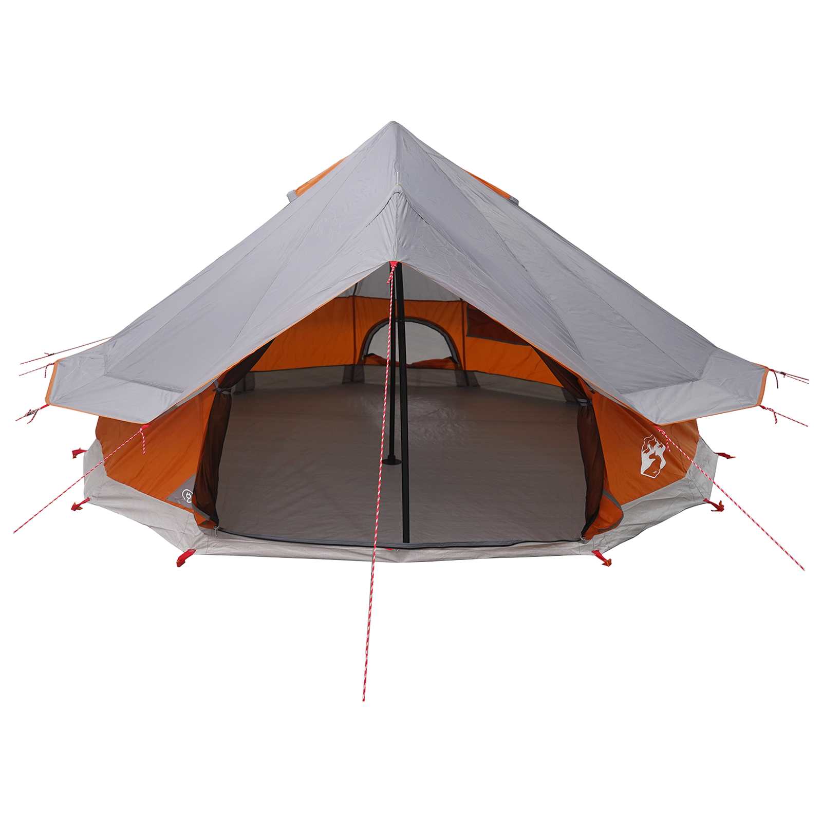 Tipi šator s krovom Siva i narančasta 700 x 700 x 395 cm