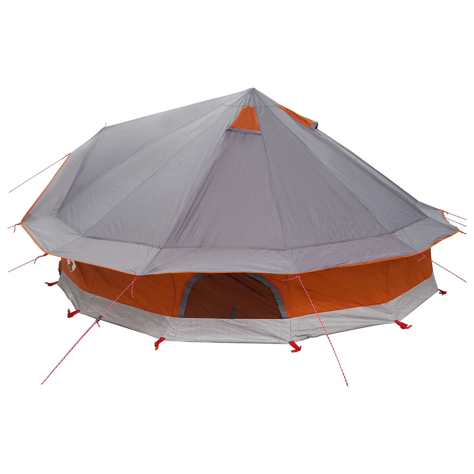 Tipi šator s krovom Siva i narančasta 700 x 700 x 395 cm