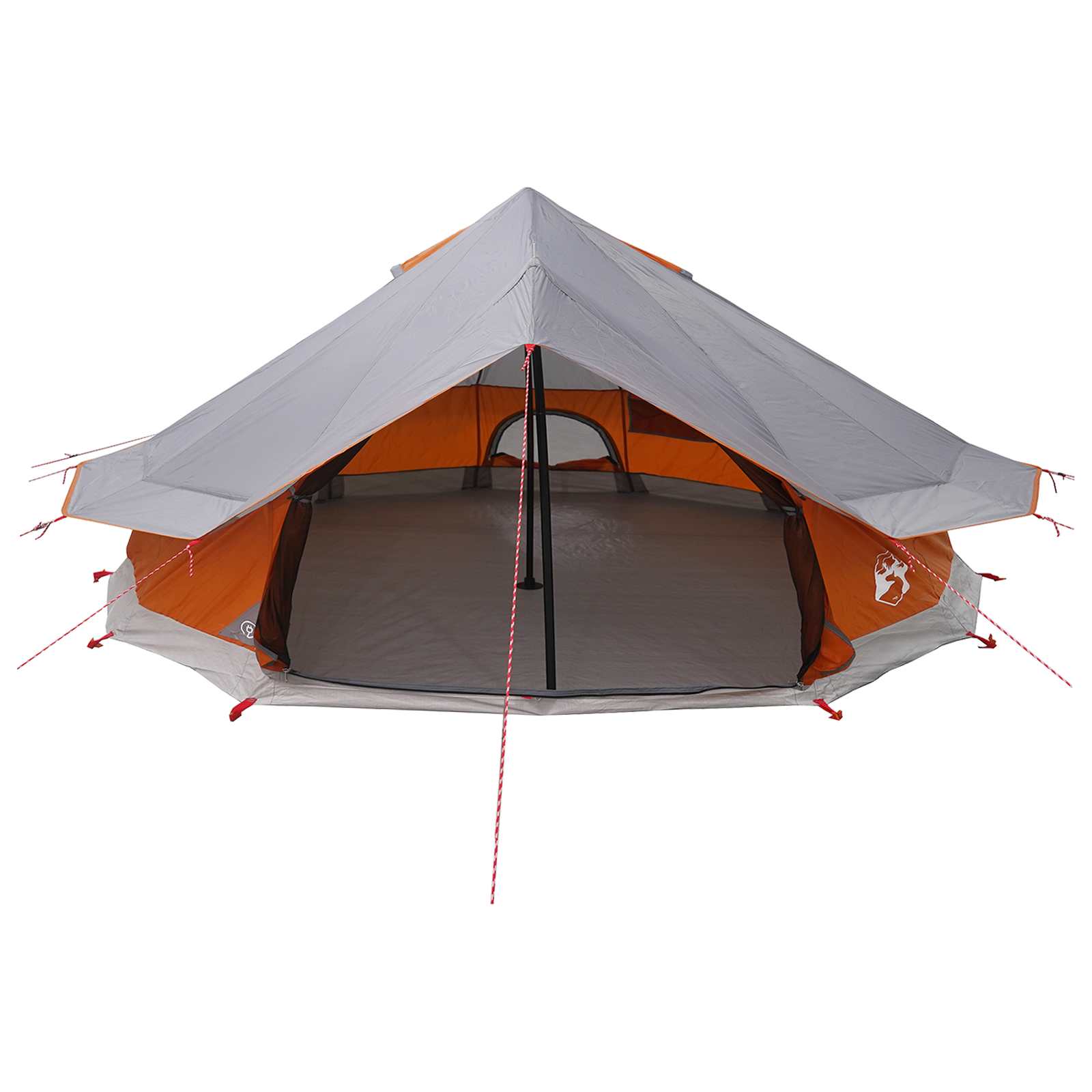 Tipi šator s krovom Siva i narančasta 800 x 800 x 430 cm