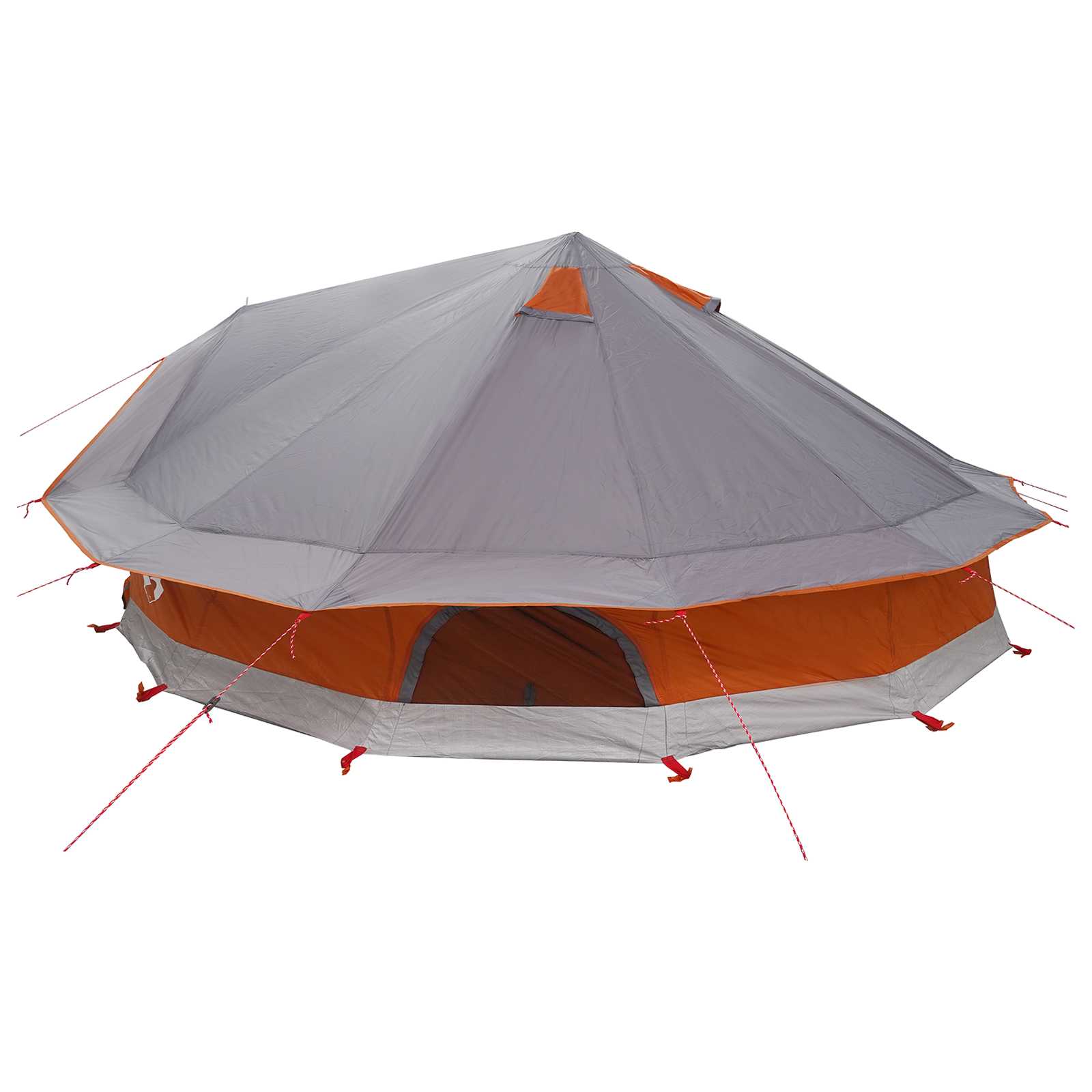 Tipi šator s krovom Siva i narančasta 800 x 800 x 430 cm