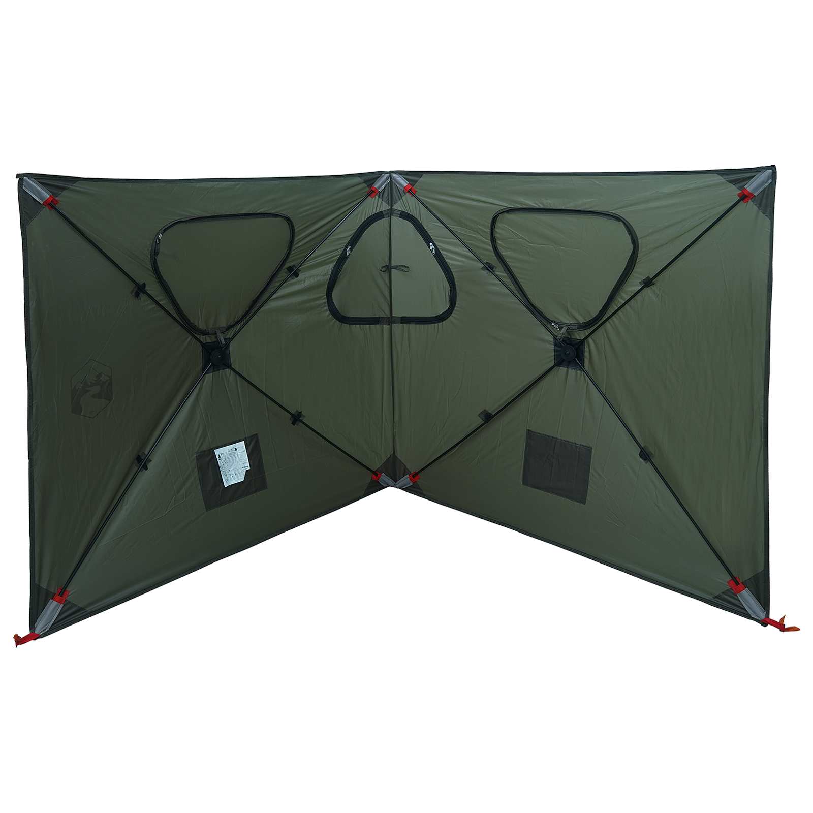 Lovni šator s krovom Maslinasto zelena 145 x 145 x 150 cm
