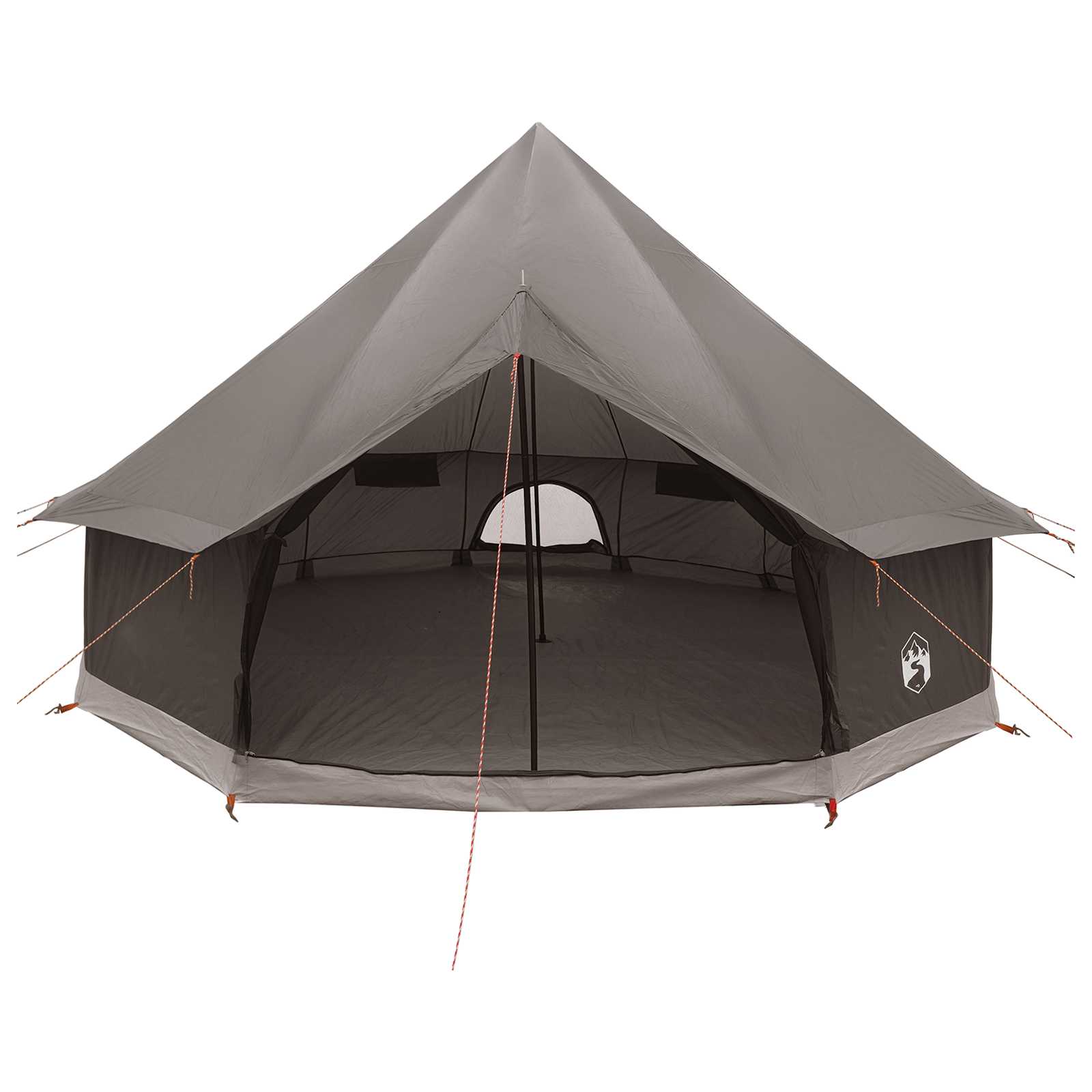 Tipi šator Smeđa siva 300 x 300 x 200 cm Poliester i čelik