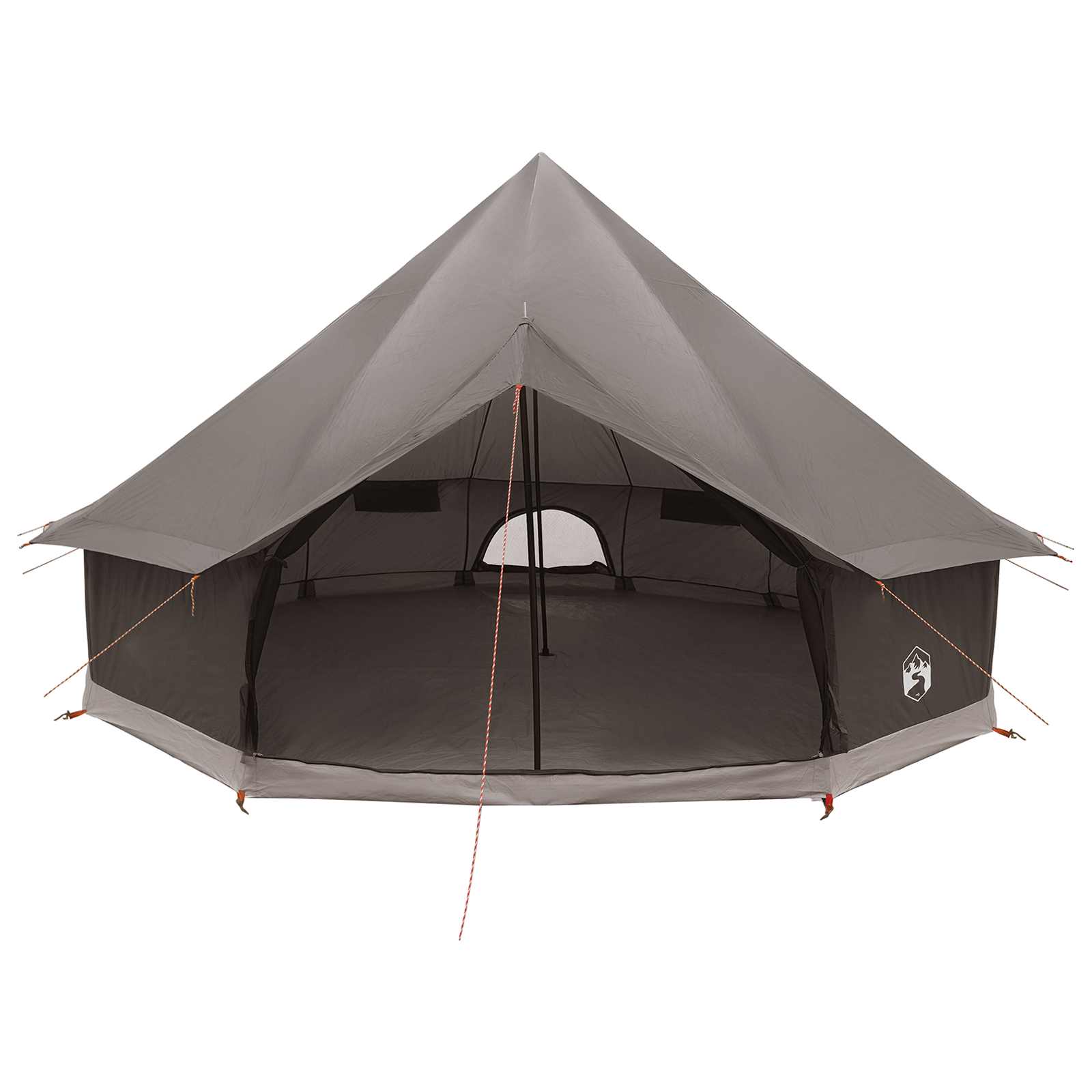 Tipi šator Smeđa siva 500 x 500 x 300 cm Poliester i čelik