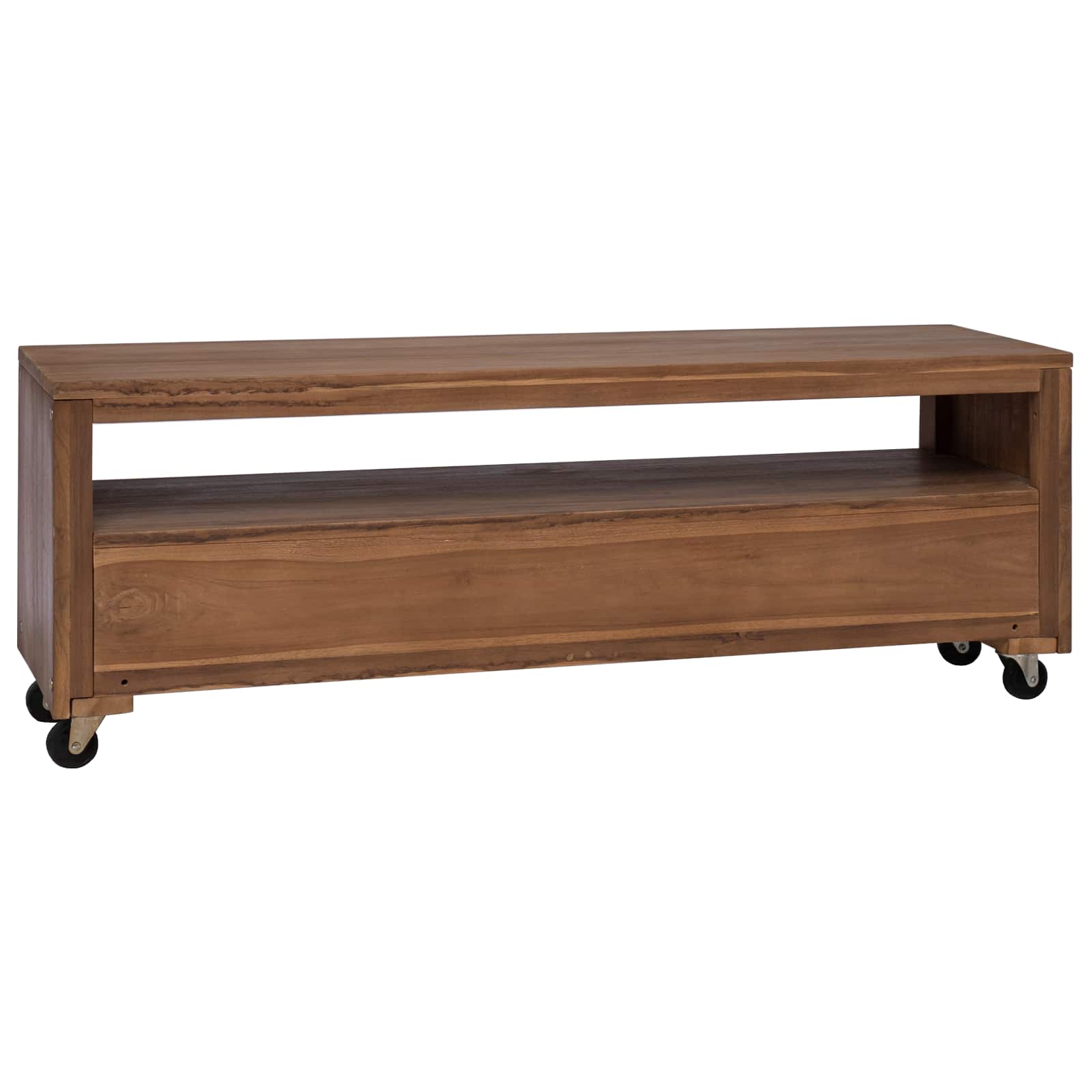 TV ormar 110 x 30 x 40 cm Prirodna Čvrsto teak drvo