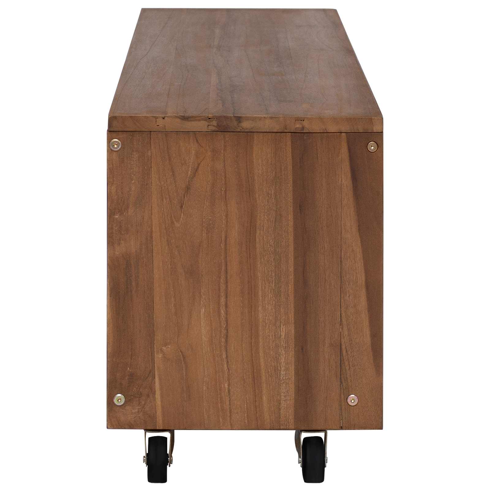 TV ormar 110 x 30 x 40 cm Prirodna Čvrsto teak drvo