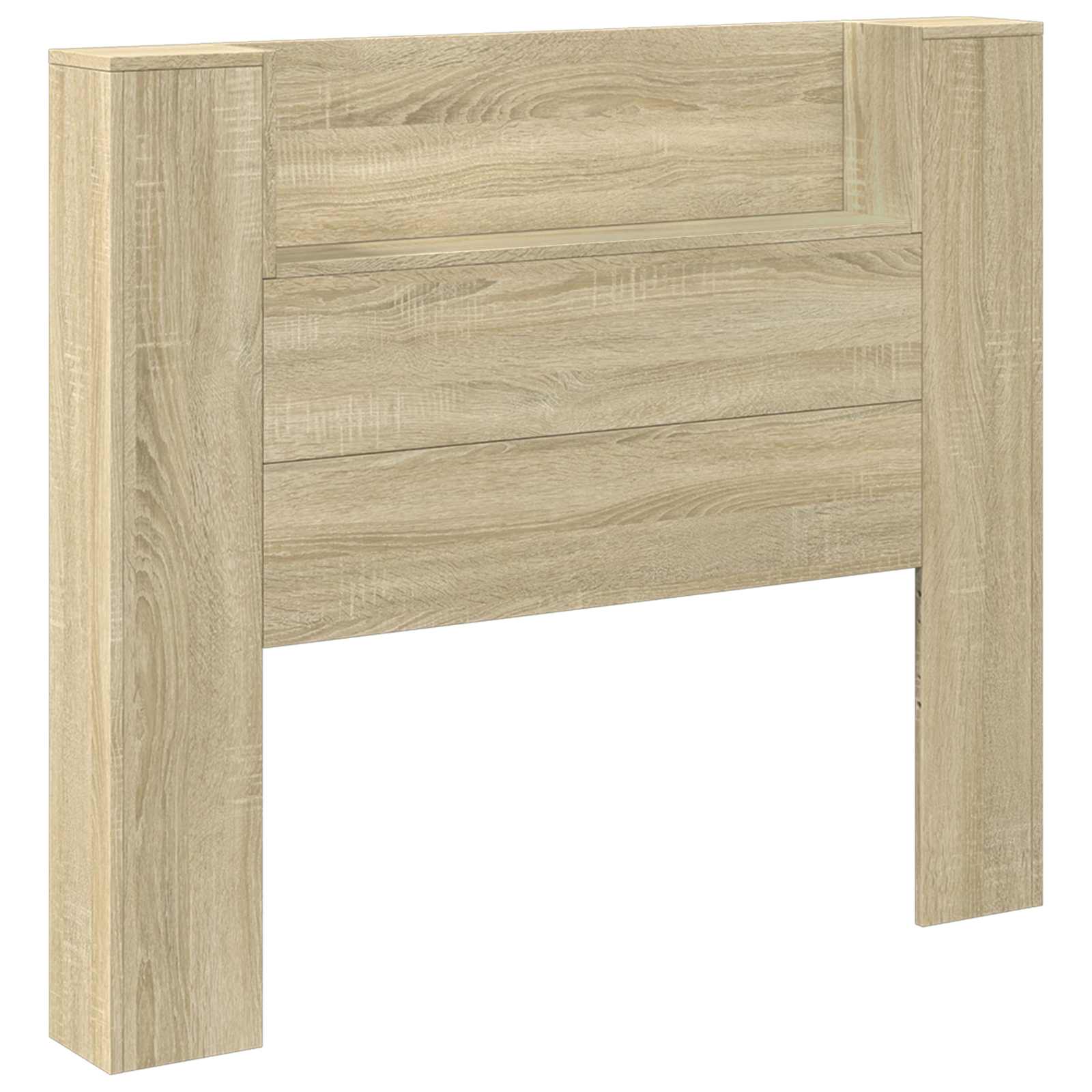 Krevetna ploča s LED-om s policom Sonoma 120 x 16,5 x 103,5 cm
