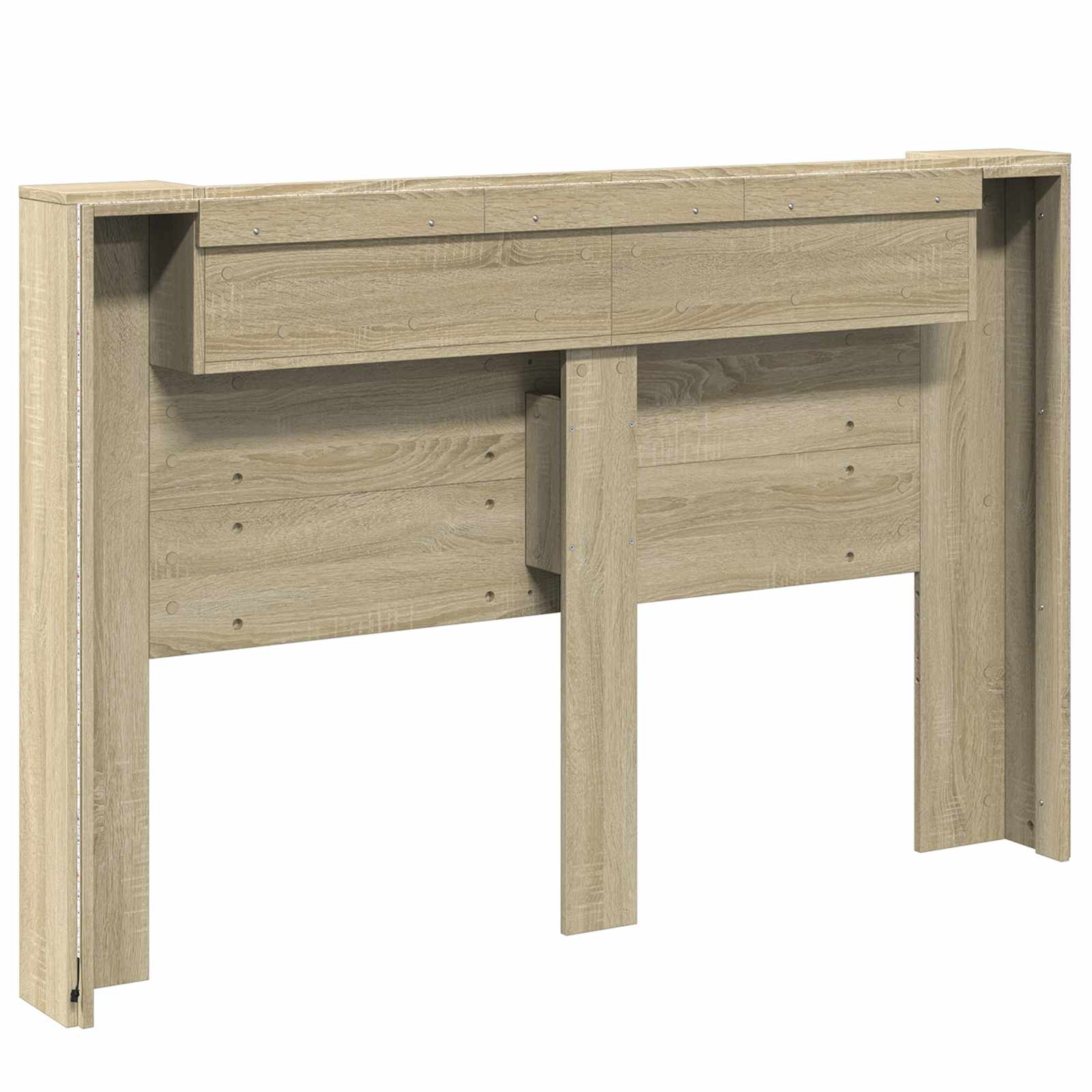 Krevetna ploča s LED-om s policom Sonoma 160 x 16,5 x 103,5 cm