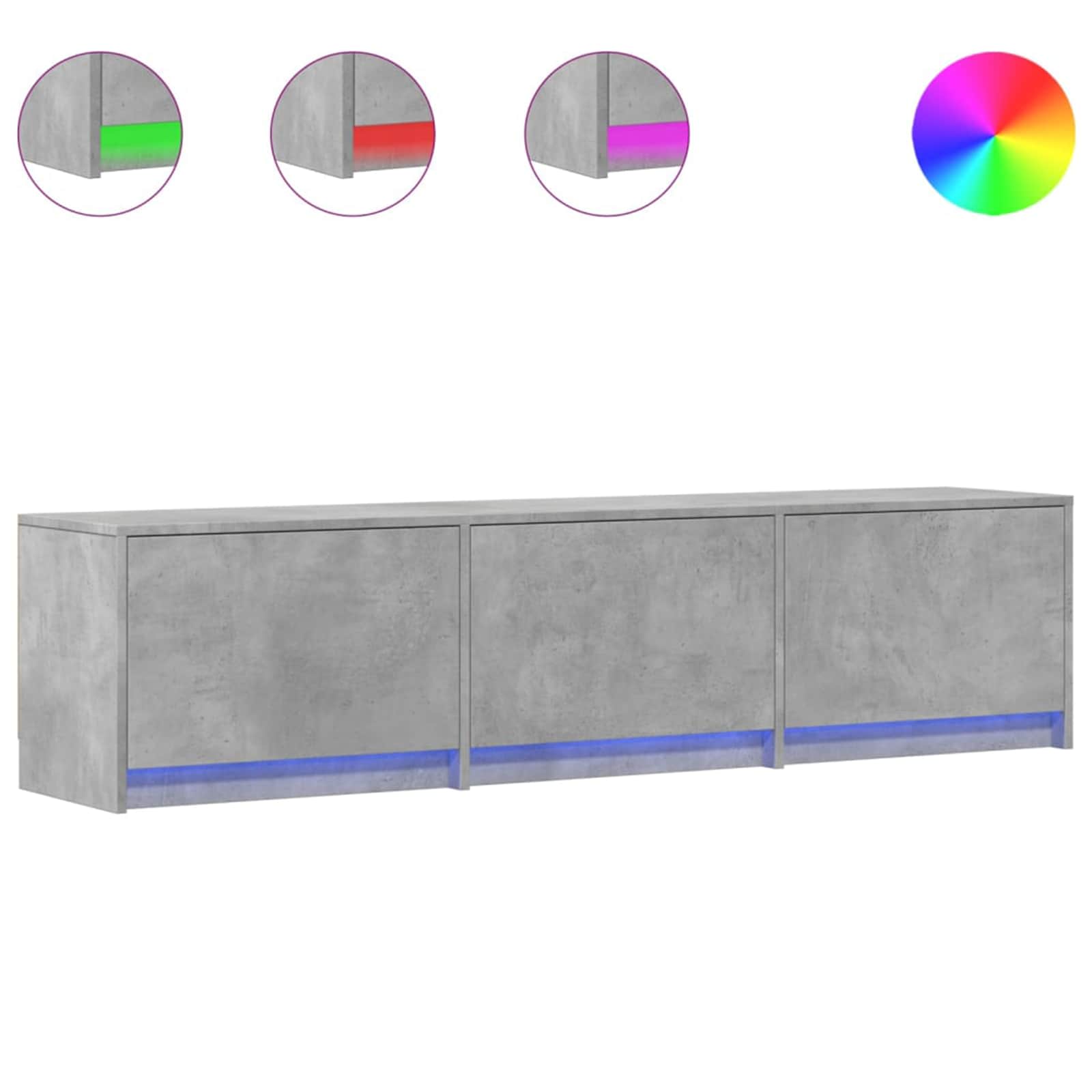 TV ormar s ladicama Beton 165 x 34 x 40 cm Konstruirano drvo