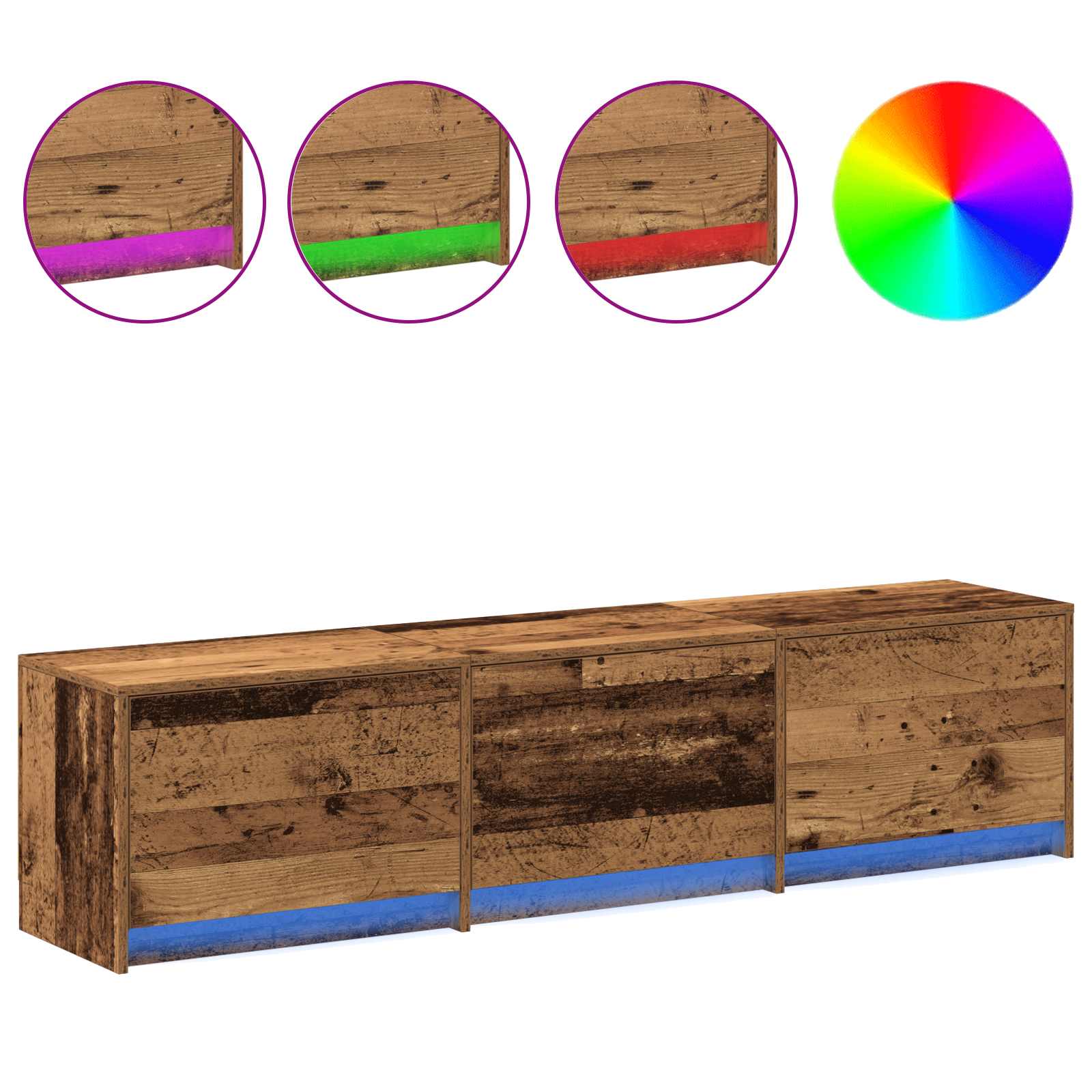 TV ormar Staro drvo 165 x 34 x 40 cm Konstruirano drvo