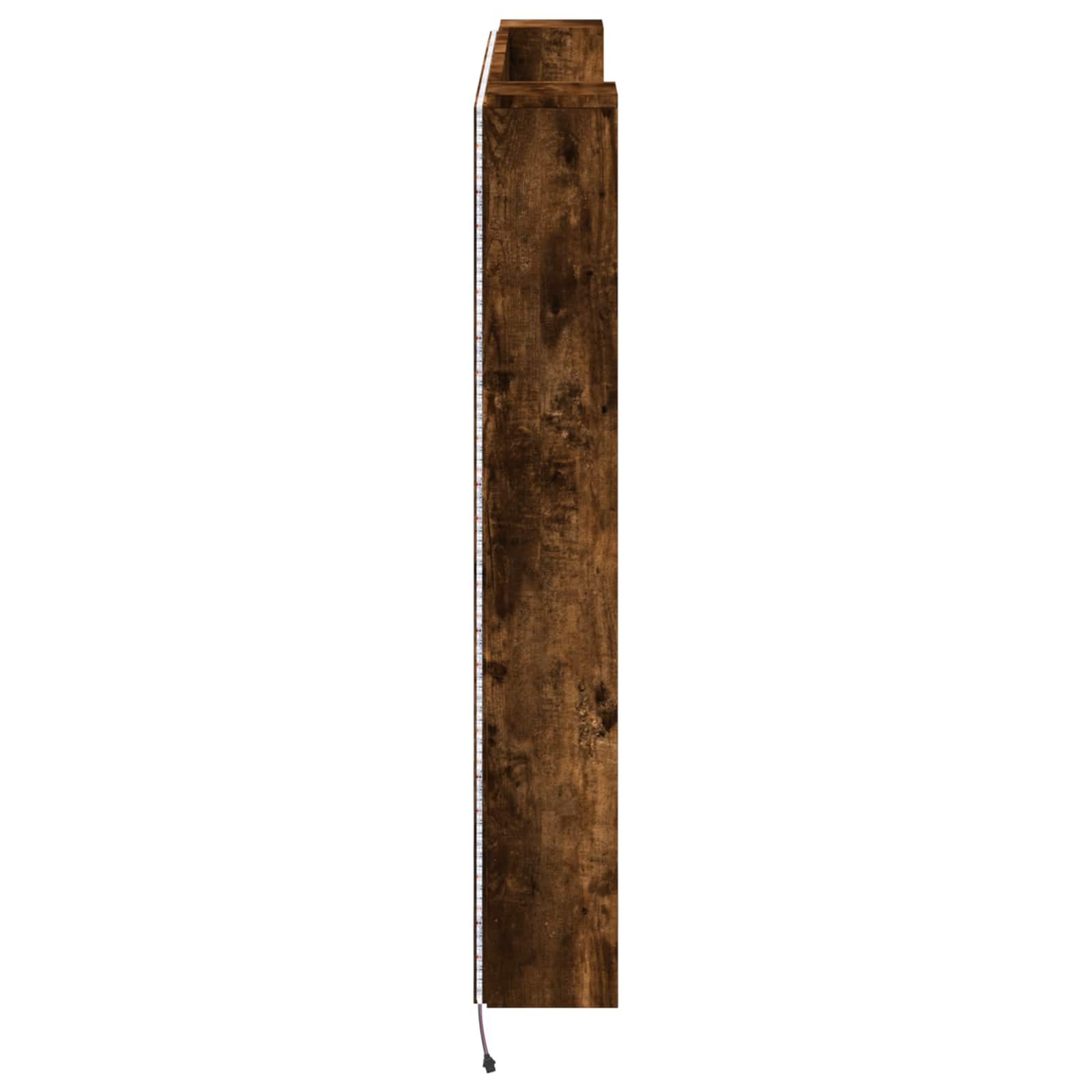 Krevetna ploča s LED-om Dimljeni Hrast 140 x 16,5 x 103,5 cm