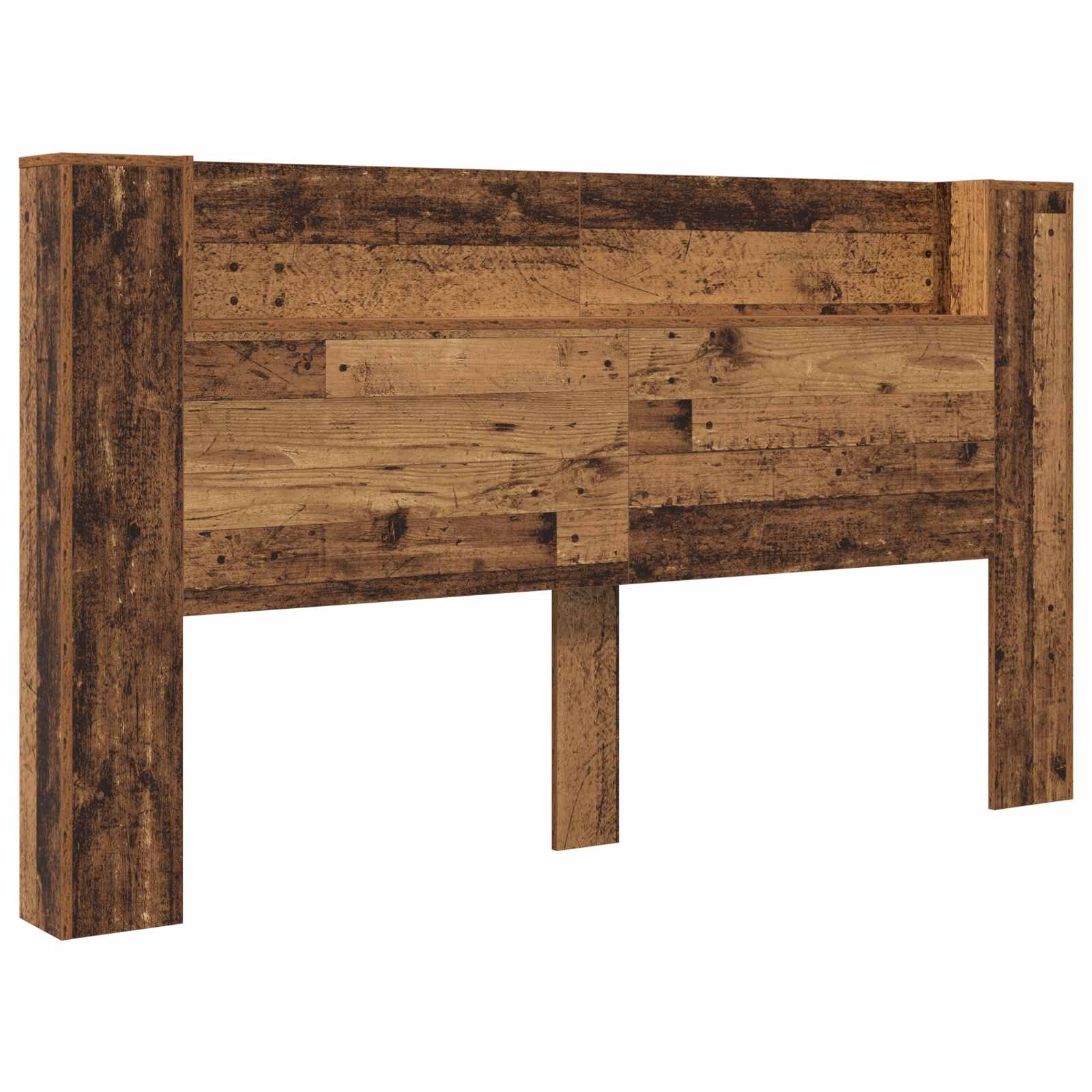 Krevetna ploča s LED-om Zidne Staro drvo 180 x 16,5 x 103,5 cm