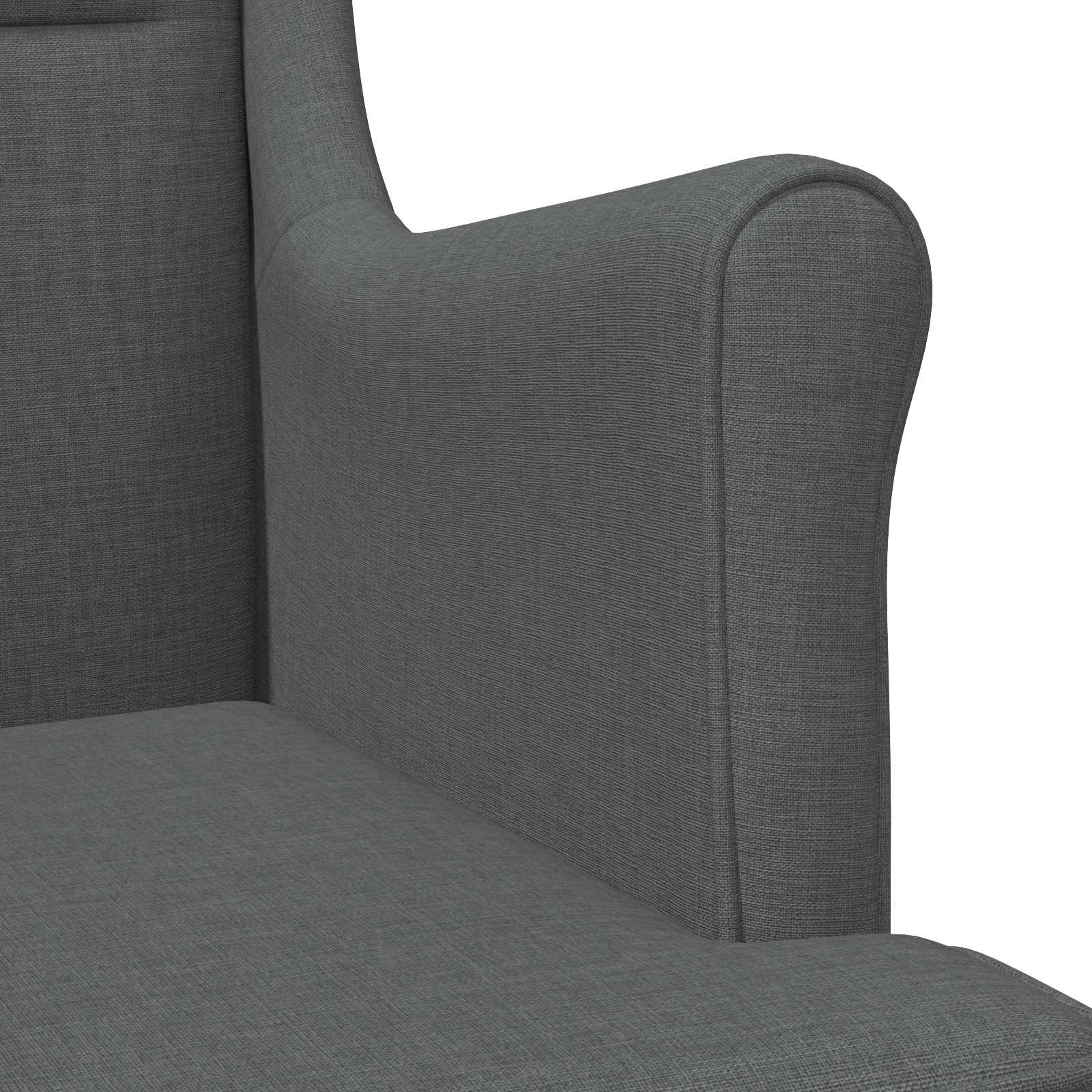 fotelja Tamno siva tkanina
