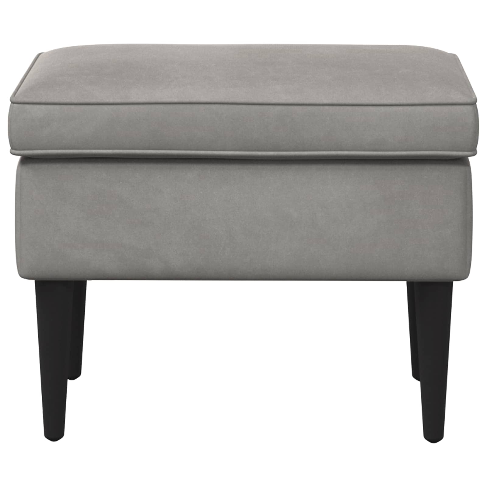 Stolica za noge Svjetlosiva 55 x 35 x 41 cm Baršun