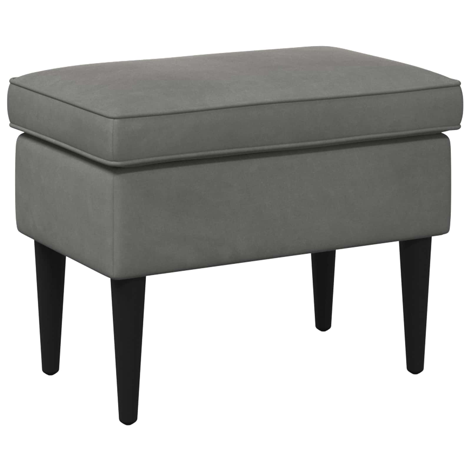 Stolica za noge Tamnosiva 55 x 35 x 41 cm Baršun