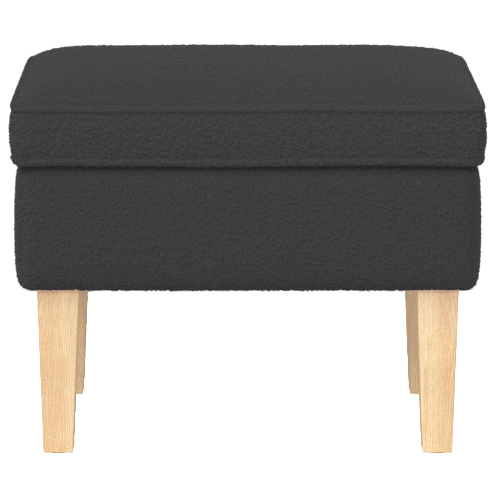 Stolica za noge Tamnosiva 55 x 35 x 41 cm Bouclé