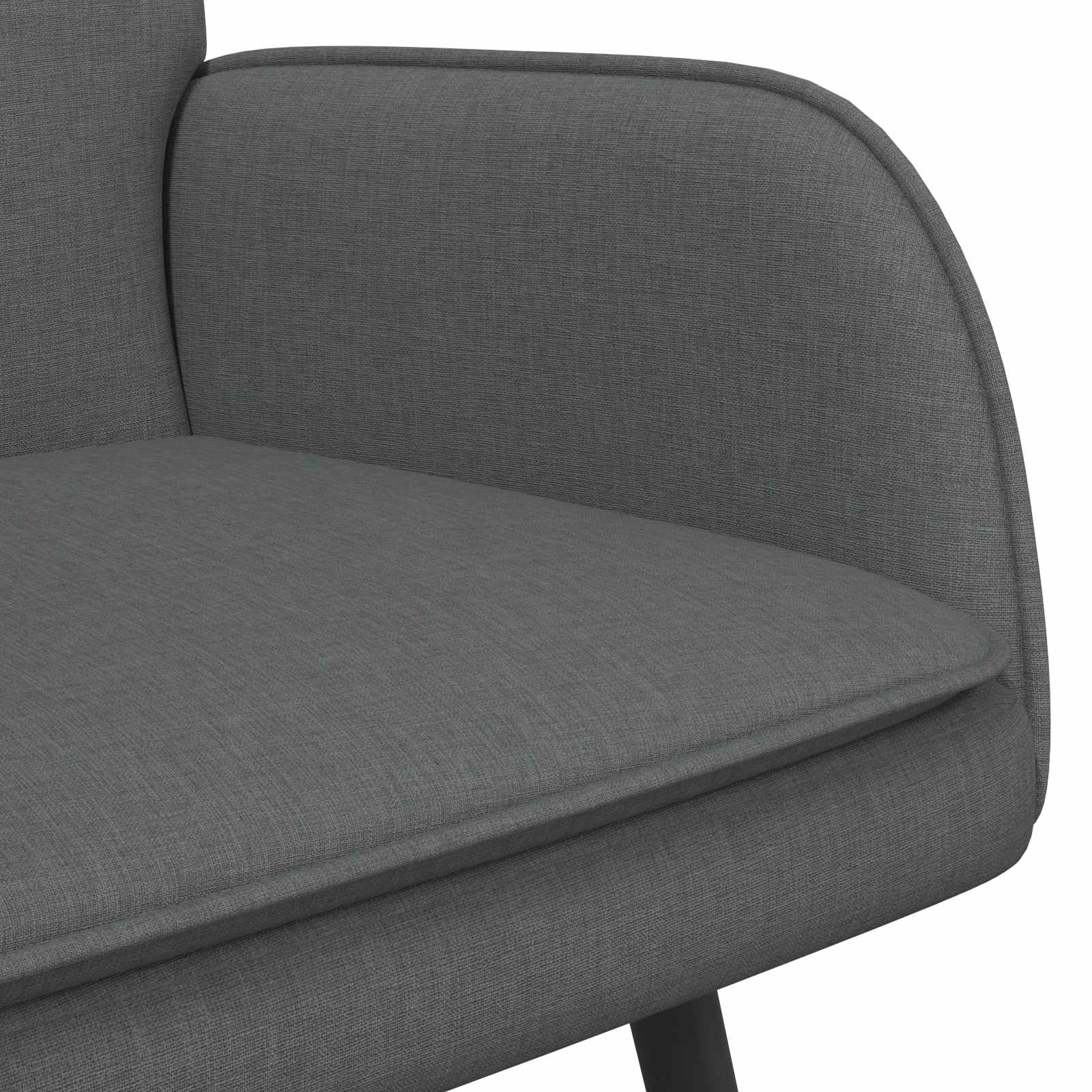 Sofa za dvije osobe Tamno siva 115 x 61 x 87 cm tkanina