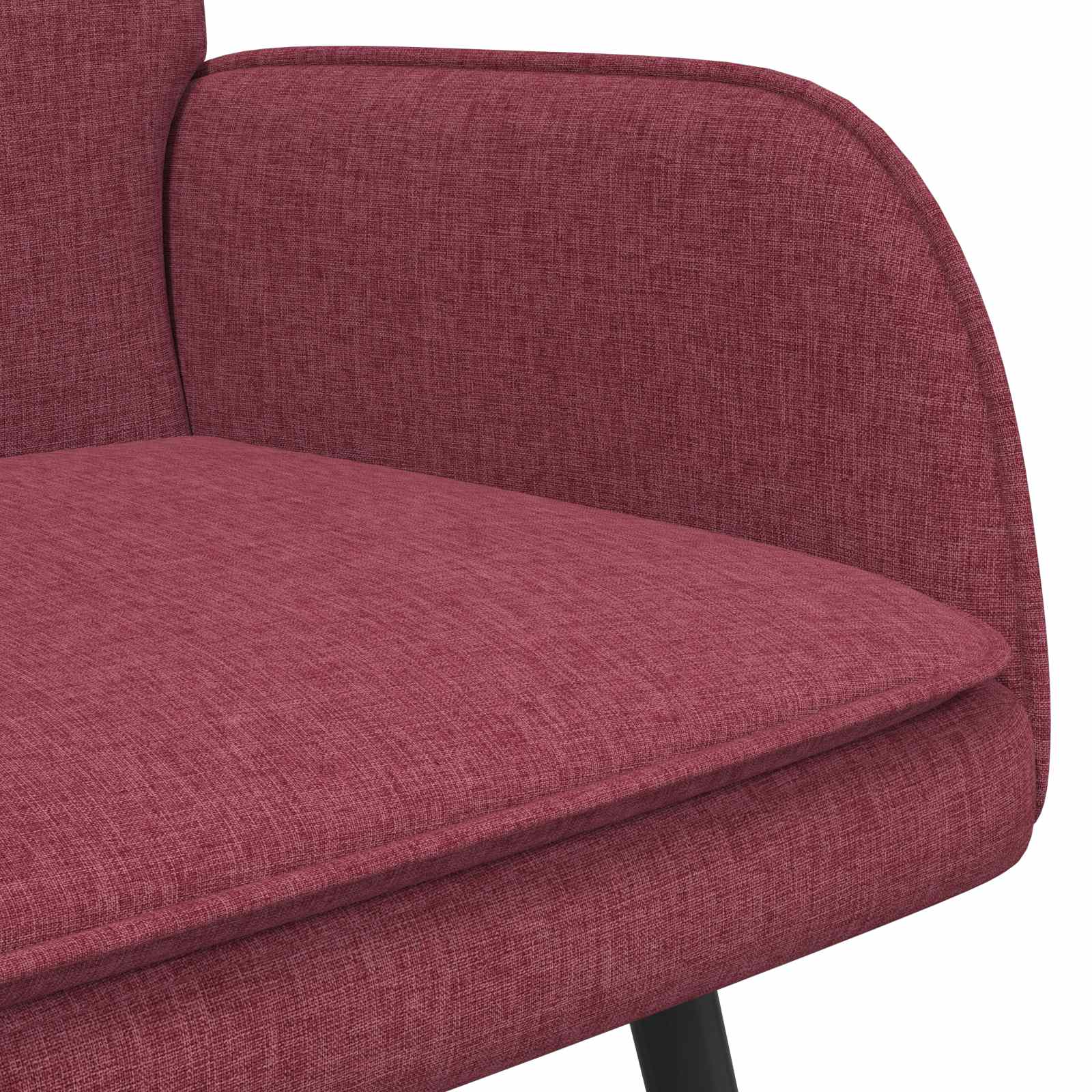 Sofa za dvije osobe boja crnog vina 115 x 61 x 87 cm tkanina