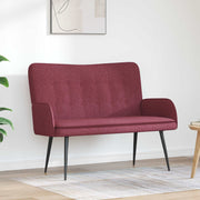 Sofa za dvije osobe boja crnog vina 115 x 61 x 87 cm tkanina