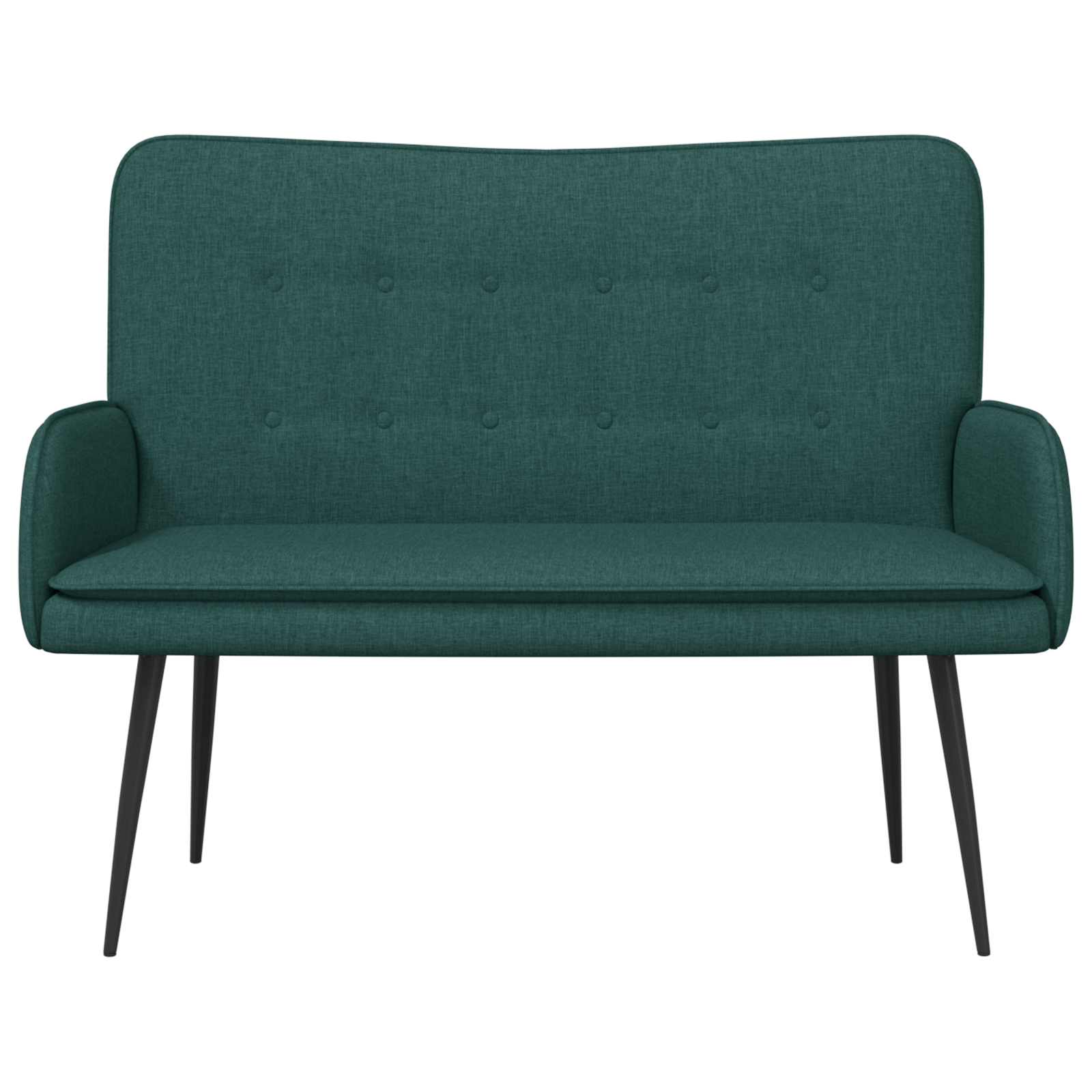 Sofa za dvije osobe Tamnozelena 115 x 61 x 87 cm Tkanina