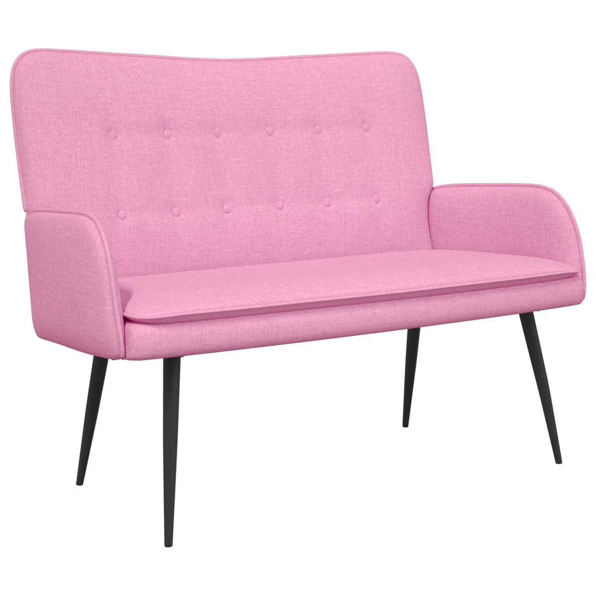 Sofa za dvije osobe Ružičasta 115 x 61 x 87 cm Tkanina