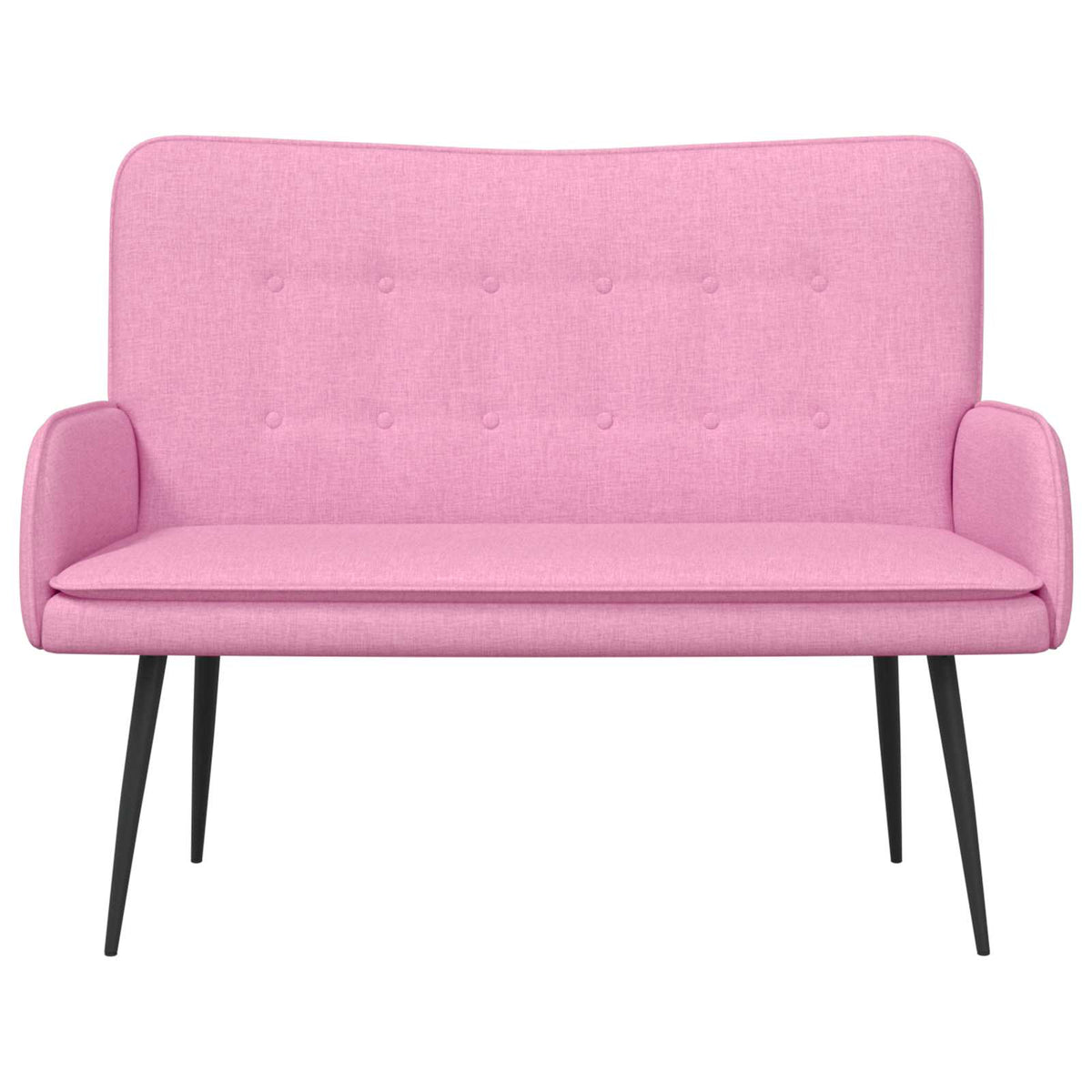 Sofa za dvije osobe Ružičasta 115 x 61 x 87 cm Tkanina