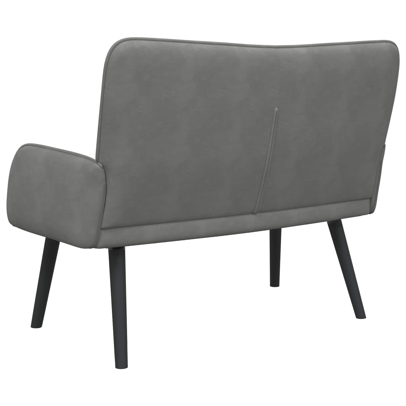 Kauč za dvoje Tamno siva 115 x 61 x 87 cm Baršun