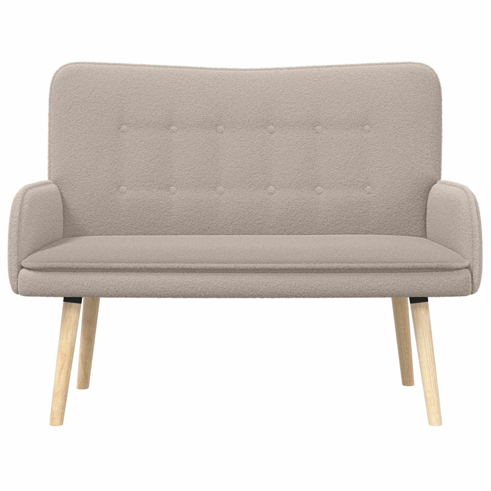 Sofa za dvije osobe Svjetlosiva 115 x 61 x 87 cm Bouclé