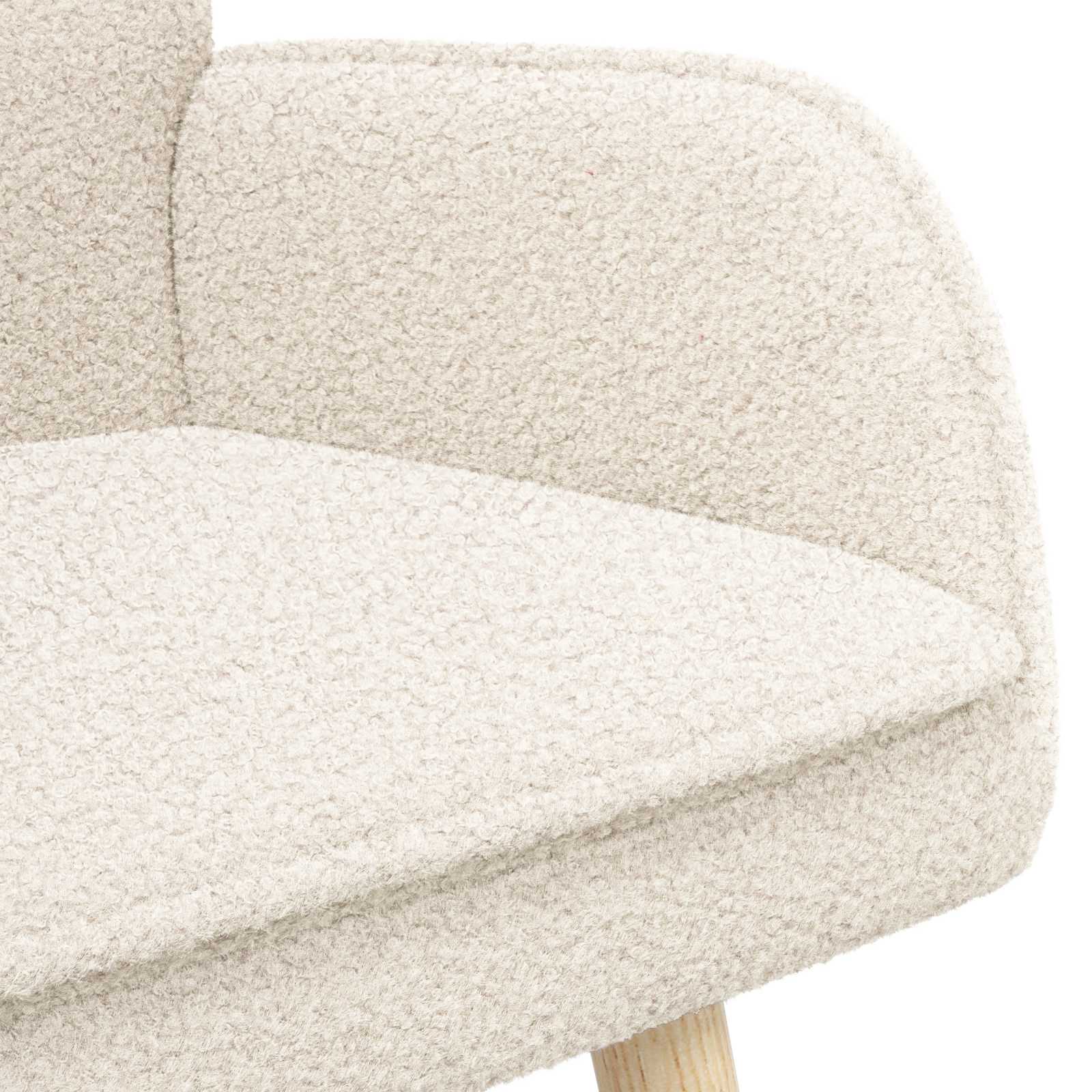 Sofa za dvije osobe Krem 115 x 61 x 87 cm Bouclé