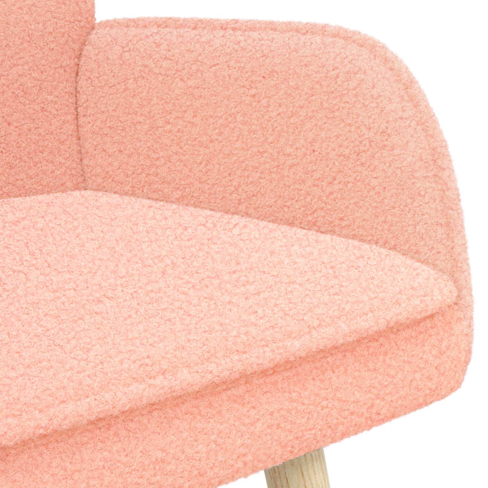 Sofa za dvije osobe Ružičasta 115 x 61 x 87 cm Bouclé