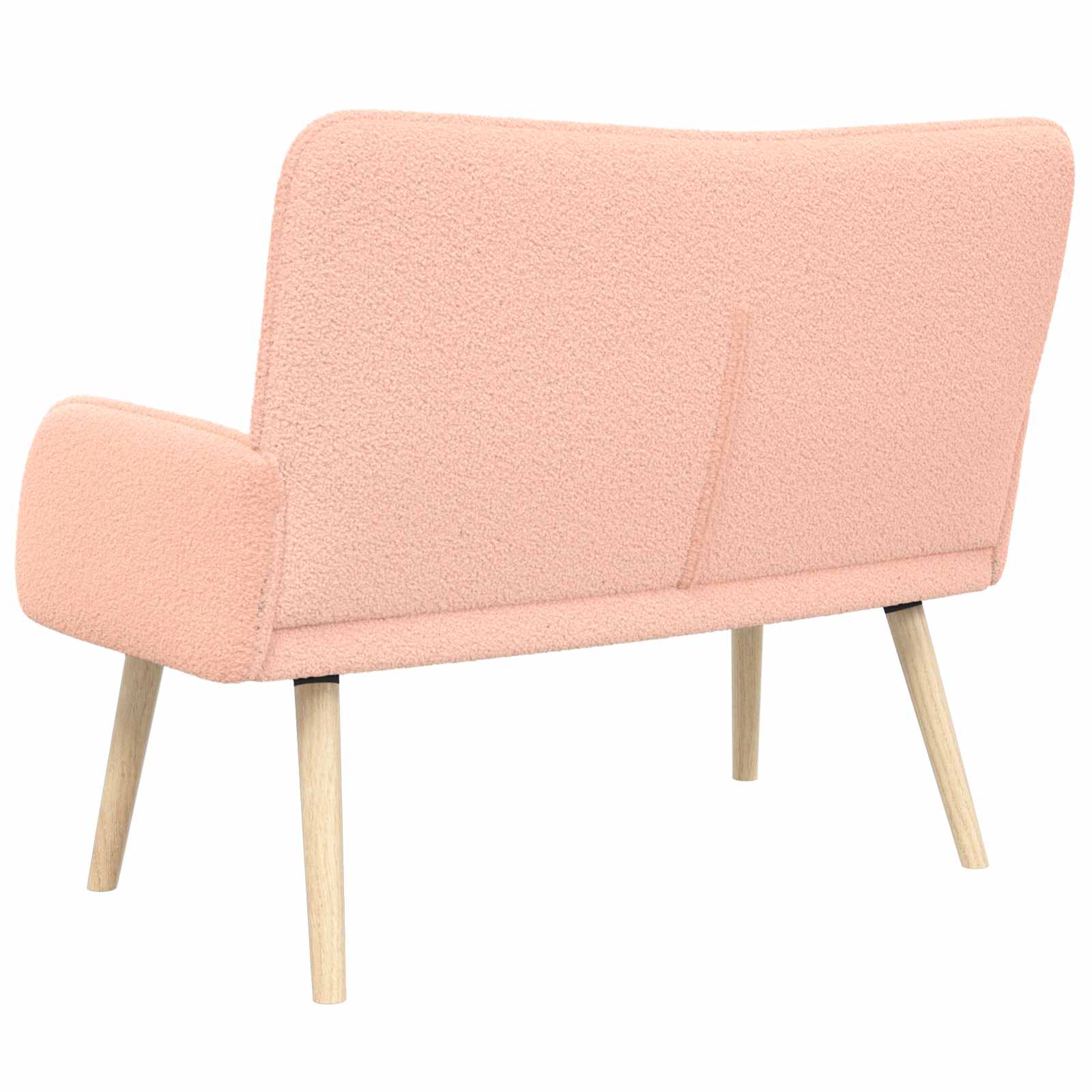 Sofa za dvije osobe Ružičasta 115 x 61 x 87 cm Bouclé