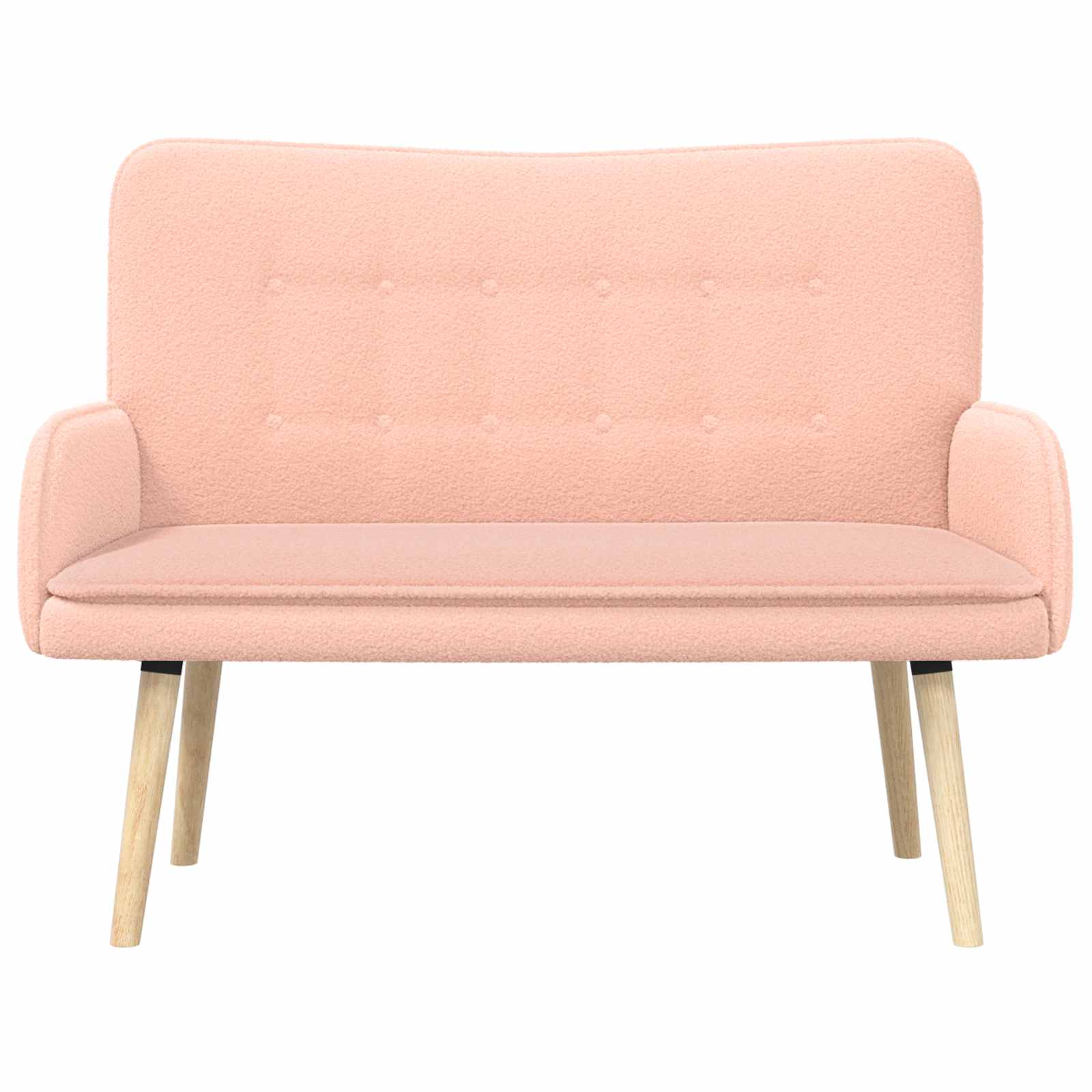 Sofa za dvije osobe Ružičasta 115 x 61 x 87 cm Bouclé