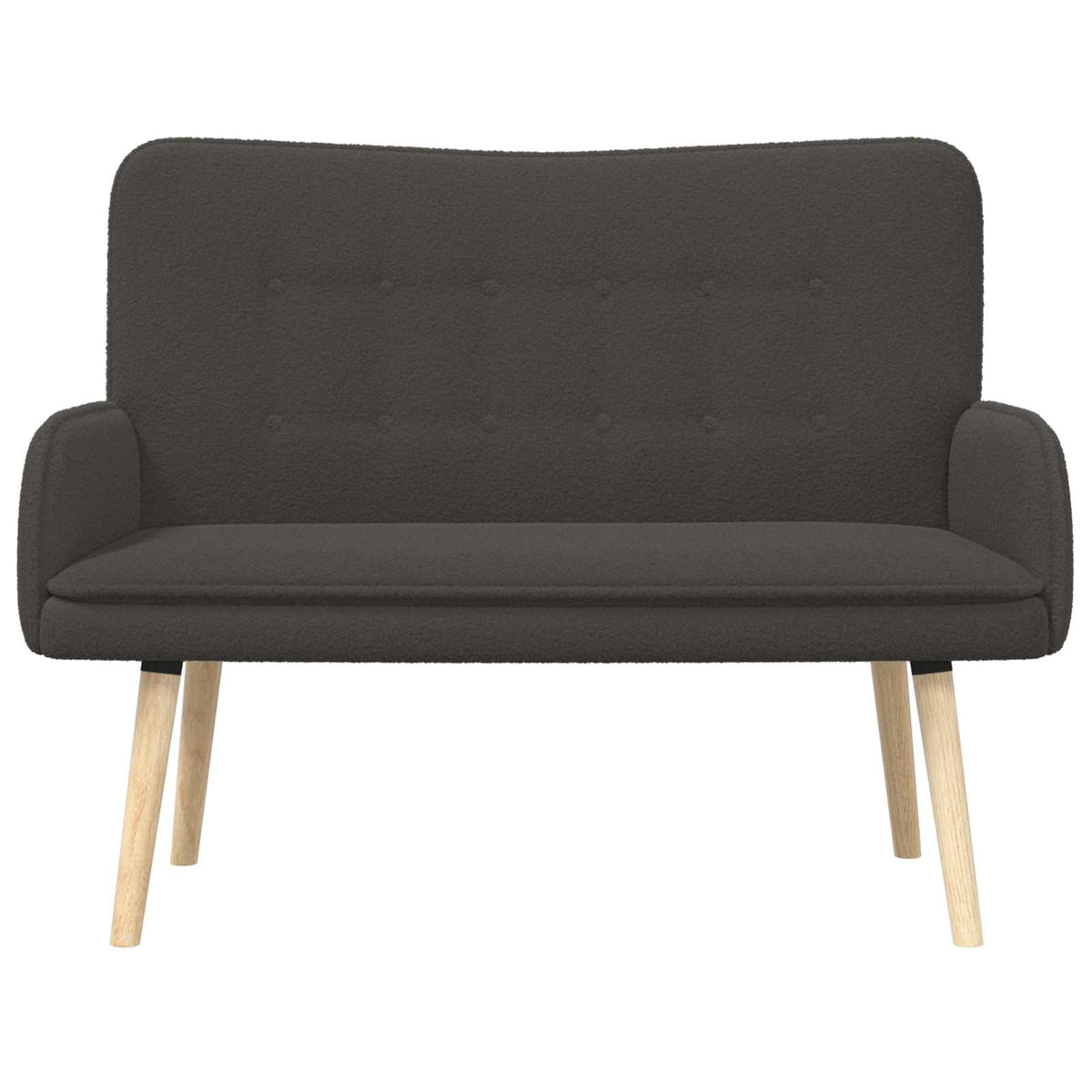 Sofa za dvije osobe Tamnosiva 115 x 61 x 87 cm Bouclé