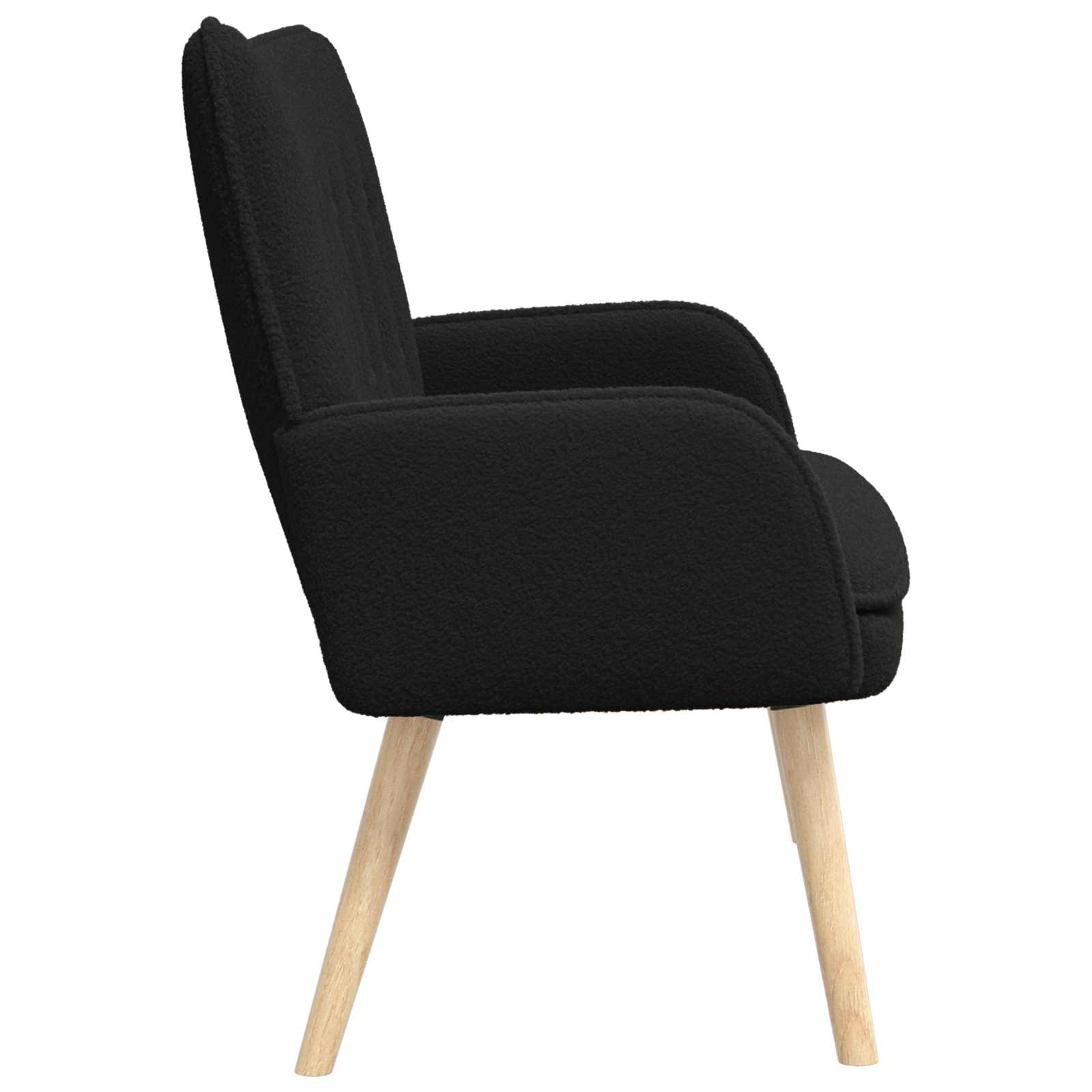 Sofa za dvije osobe Crna 115 x 61 x 87 cm Bouclé