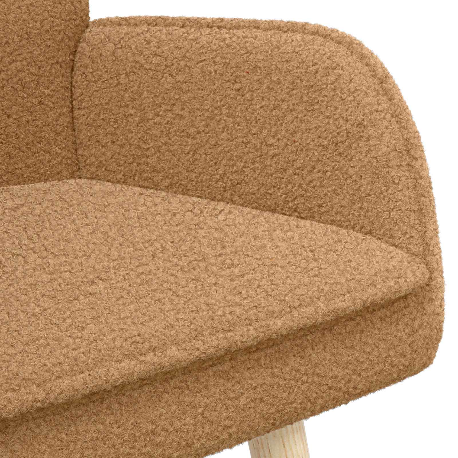 Sofa za dvije osobe Bež 115 x 61 x 87 cm Bouclé