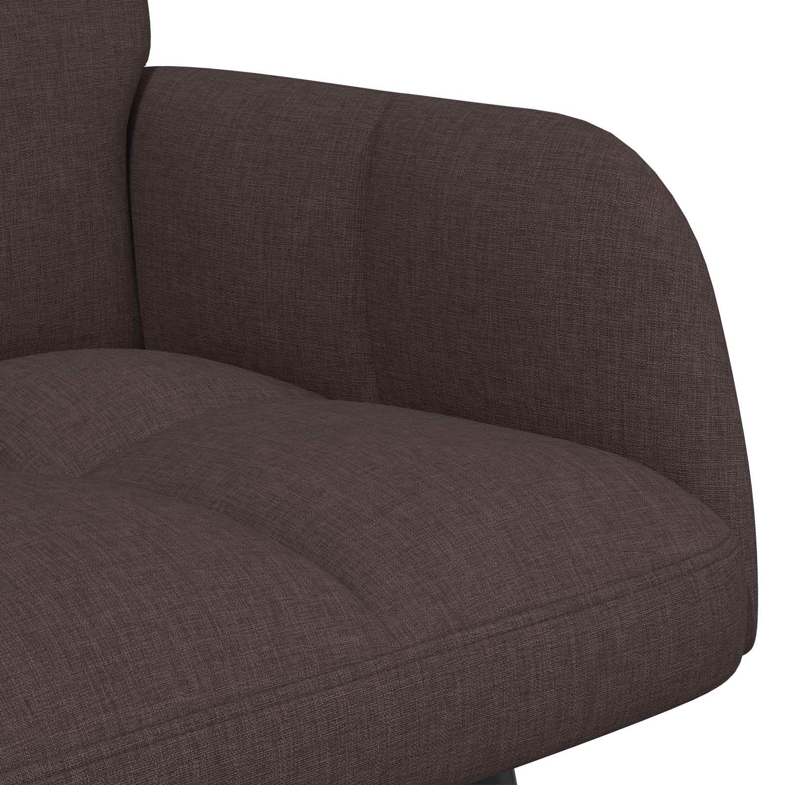 Sofa za dvije osobe Tamno smeđa 115 x 61 x 87 cm Tkanina