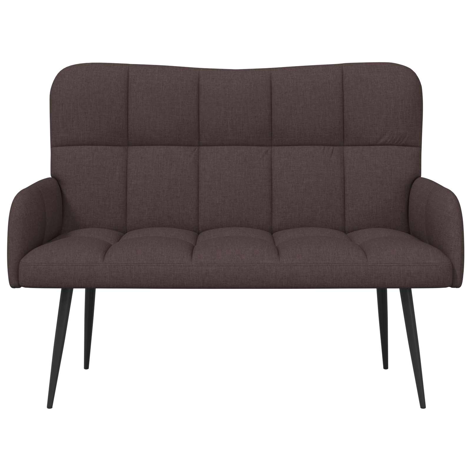 Sofa za dvije osobe Tamno smeđa 115 x 61 x 87 cm Tkanina