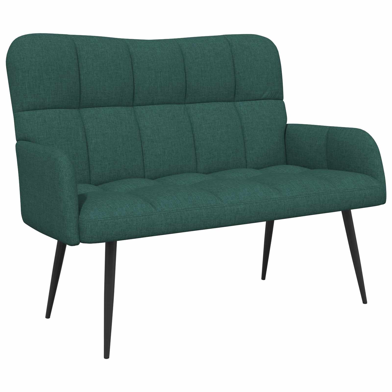 Sofa za dvije osobe Tamnozelena 115 x 61 x 87 cm Tkanina