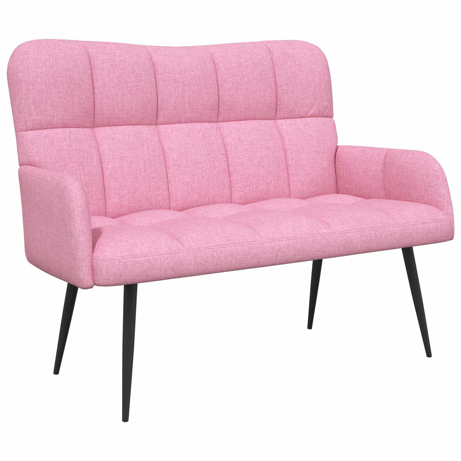 Sofa za dvije osobe Ružičasta 115 x 61 x 87 cm Tkanina