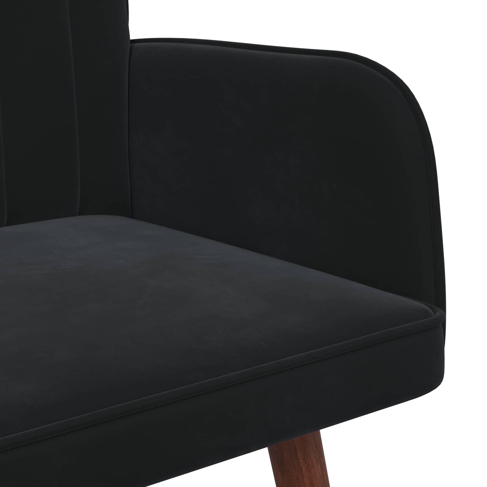 Sofa za dvije osobe Crna 115 x 61 x 87 cm Baršun
