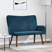 Sofa za dvije osobe Plava 115 x 61 x 87 cm Baršun