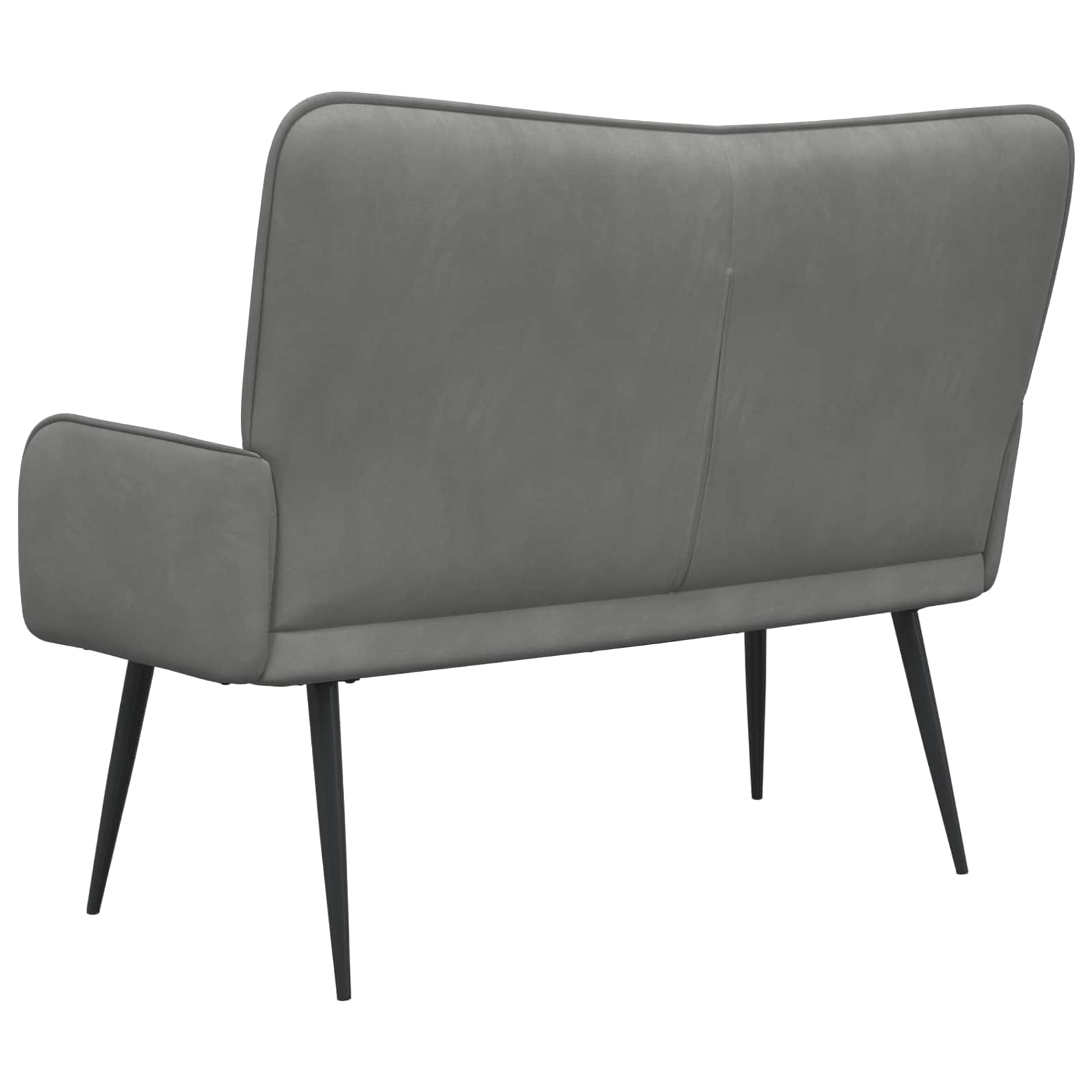 Kauč za dvoje Tamno siva 115 x 61 x 87 cm Baršun