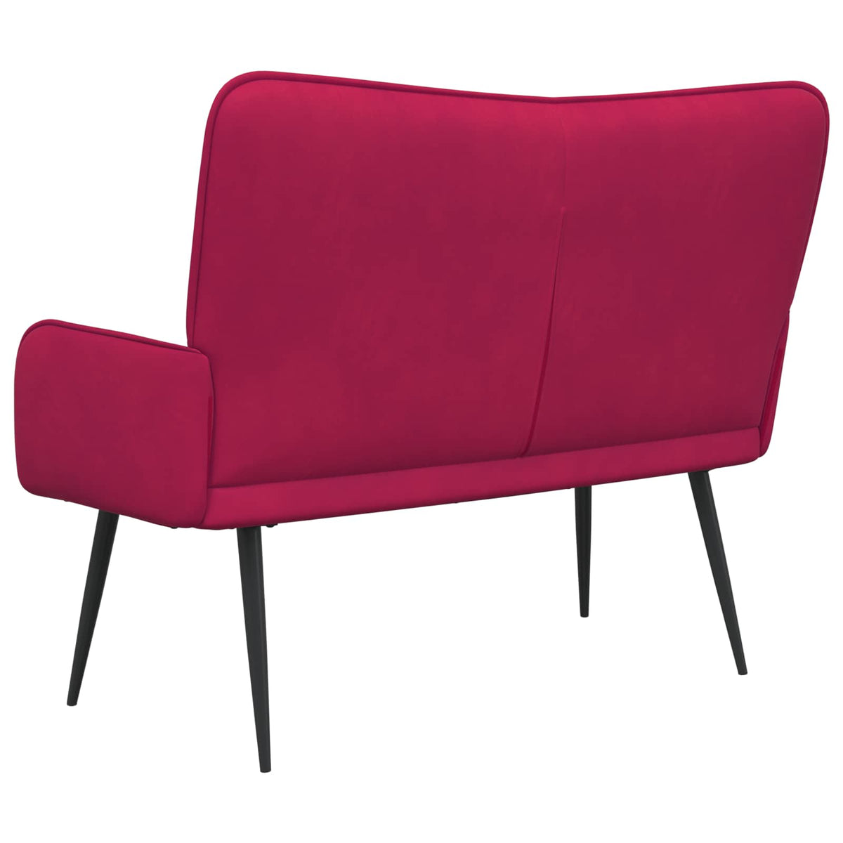 Sofa za dvije osobe Vinska crvena 115 x 61 x 87 cm Baršun